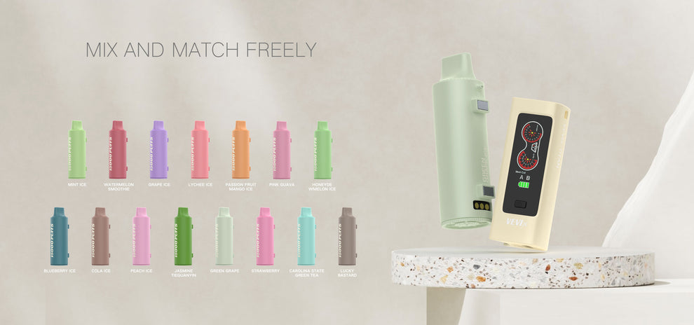 VEVIX 泰坦15000口替換芯抛棄式電子煙 買五送一 可調節氣流