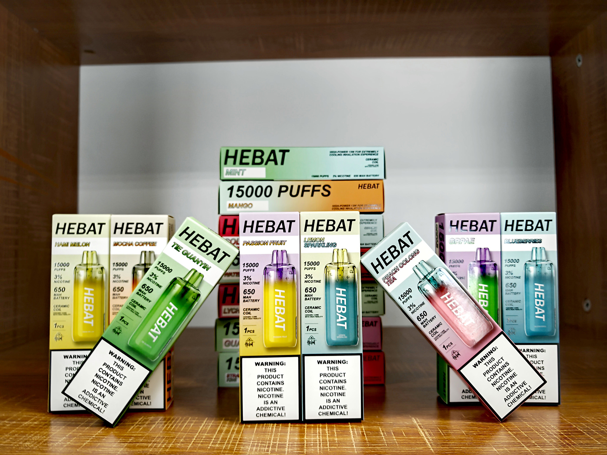 Hebat喜貝15K抛棄式 15000口一次性電子煙 | 16種口味*大口數