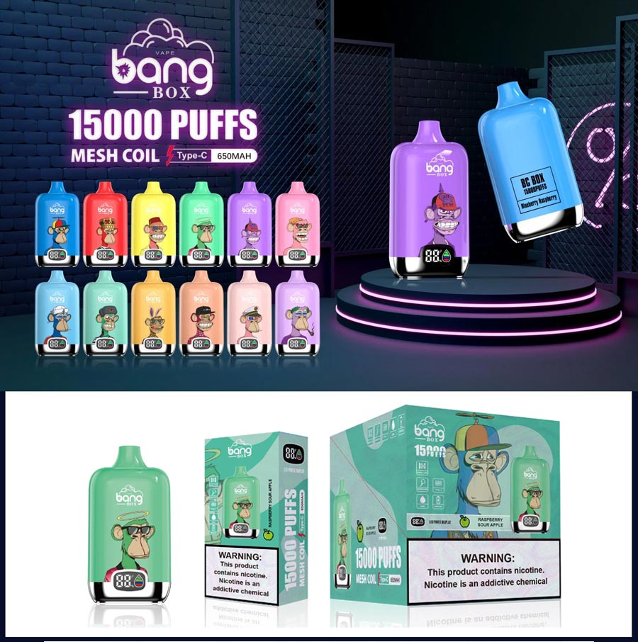 Bang King 15K 一次性電子煙 15000口 抛棄式 智慧熒幕