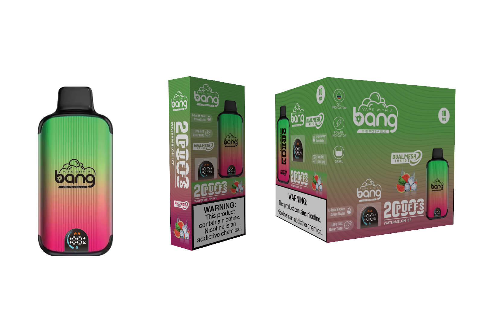 Bang 20000 Puffs 雙網拋棄式電子煙 Dual Mesh 