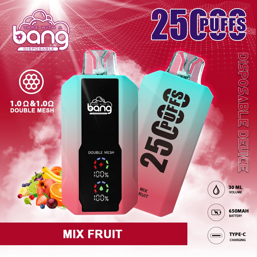 Bang Large-Screen 25000 Puffs 智能螢幕抛棄式電子煙