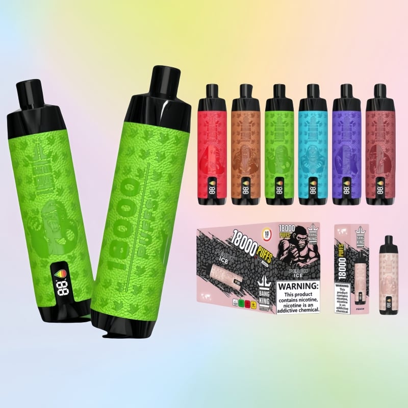 Bang King Shisha 18000 口 一次性電子煙 皮革顯示熒幕