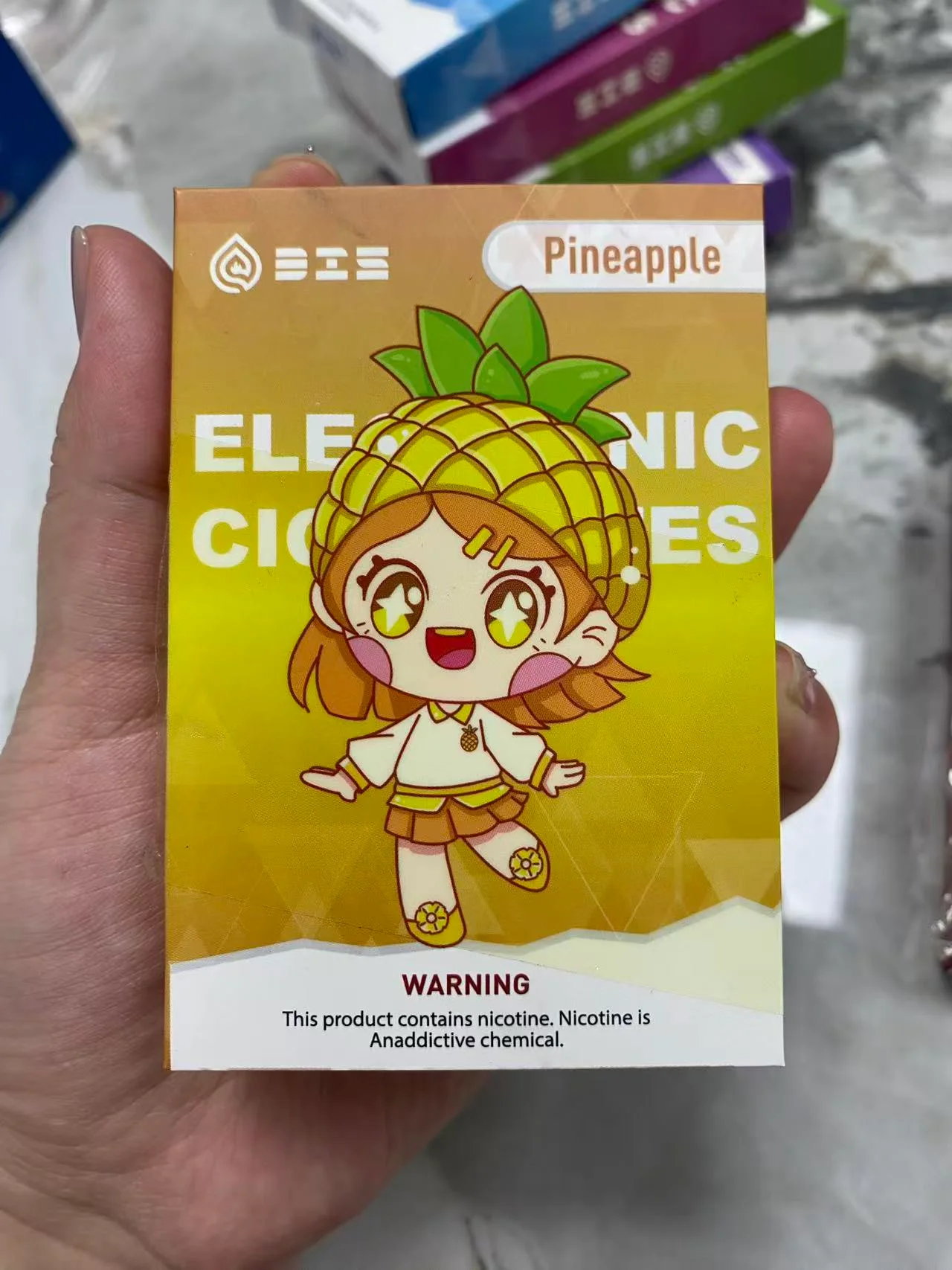 DIS迪斯煙彈 一代電子煙霧化彈 敲可愛少女包裝 3顆裝