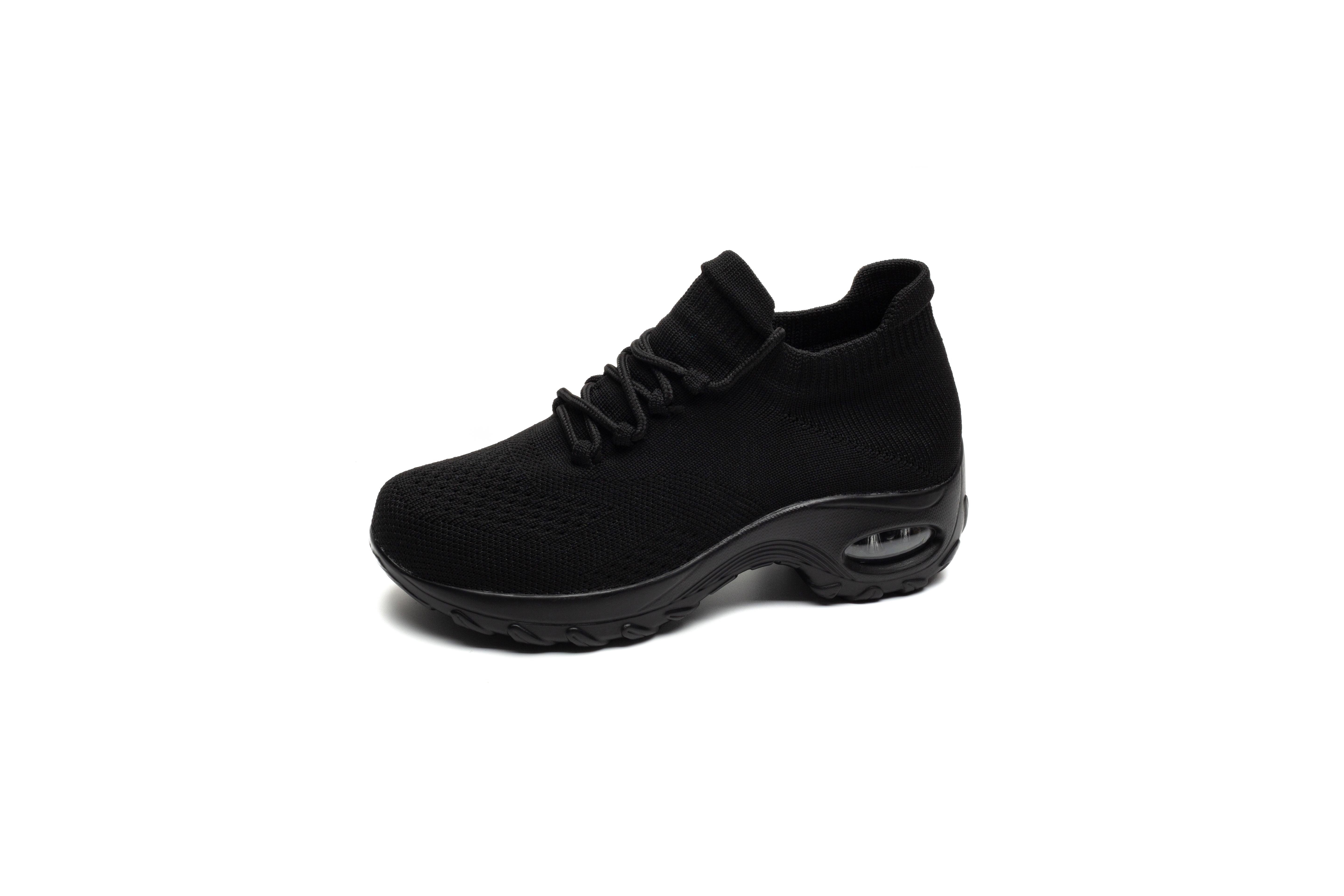 breathable knit chunky sneakers, womens breathable knit chunky sneakers casual lace up air cushion shoes womens hiking sock shoes details 10