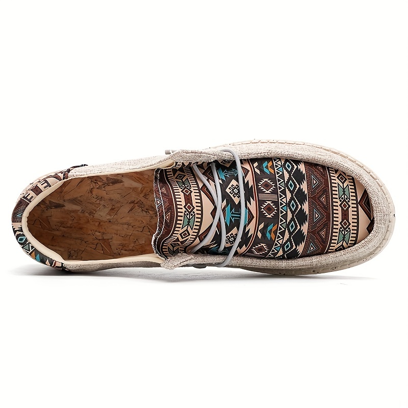 mens canvas loafer shoes breathable lace up non slip slip on shoes mens shoes details 7