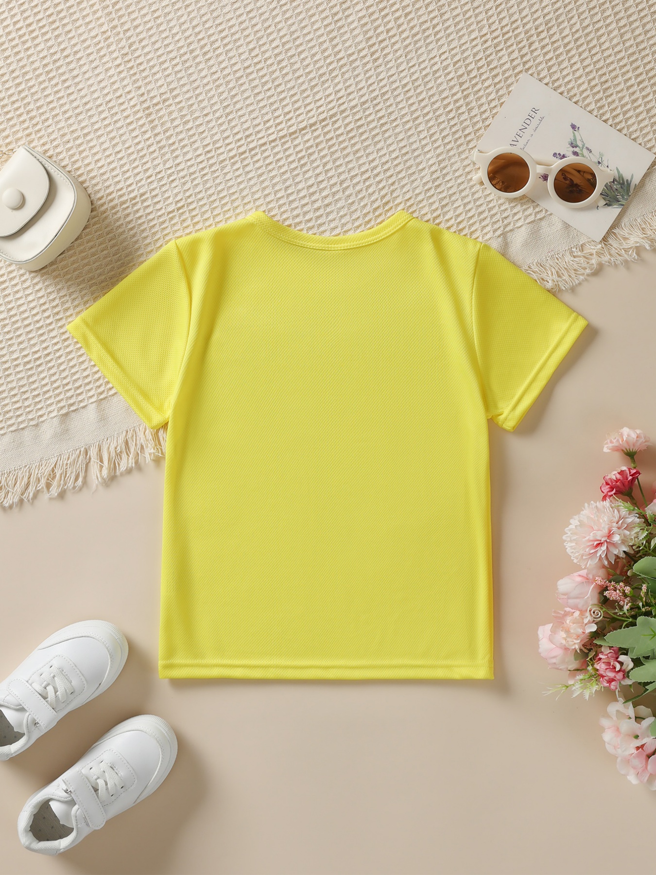 Summer Boys' Stylish Short-Sleeve T-Shirt with The Cartoon Print 'PAPA'S LITTLE BUDDY' for Outdoor Casual Wear, Model NY-DX3974