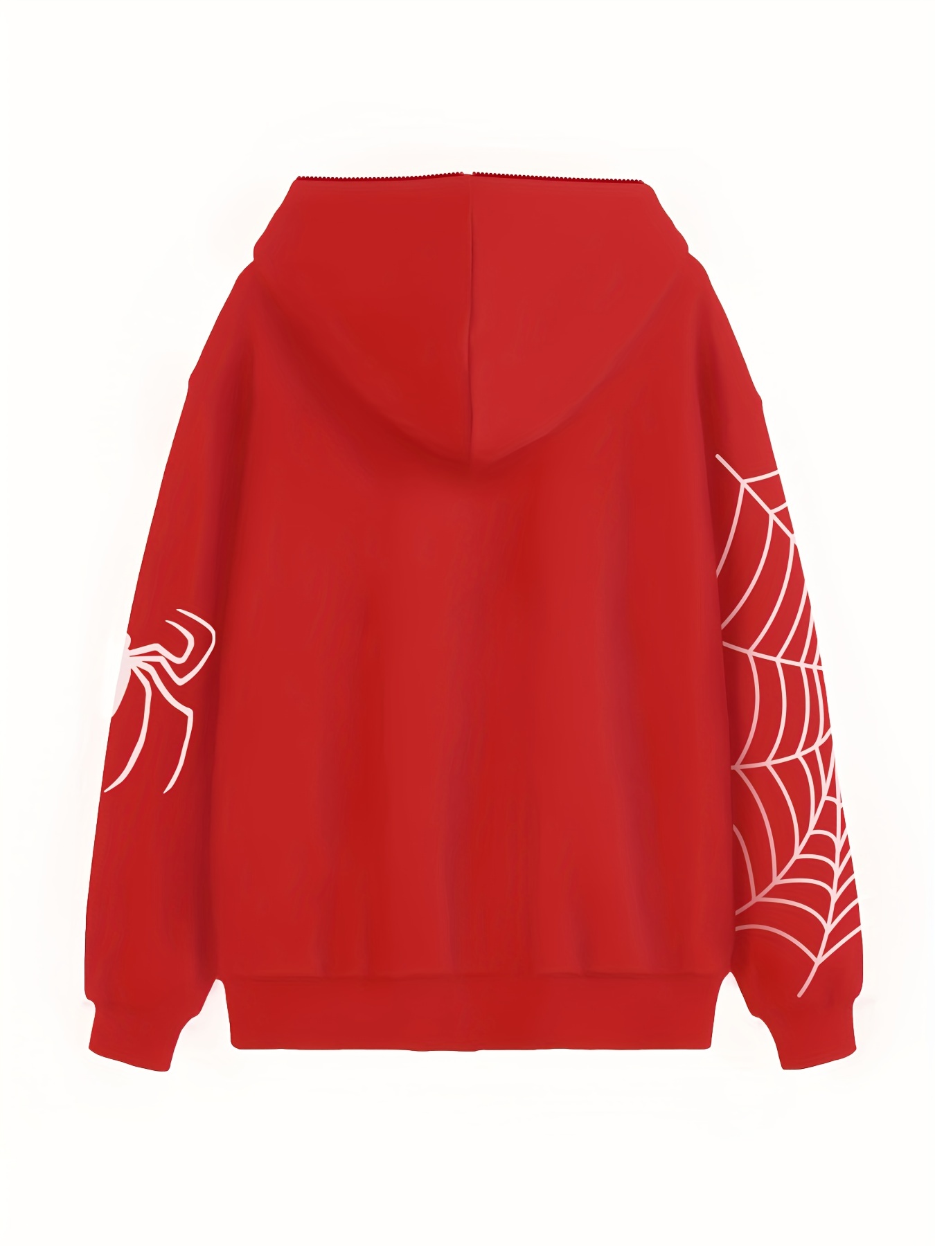 y2k spider print zip up hoodie long sleeve hoodies sweatshirt womens clothing details 1