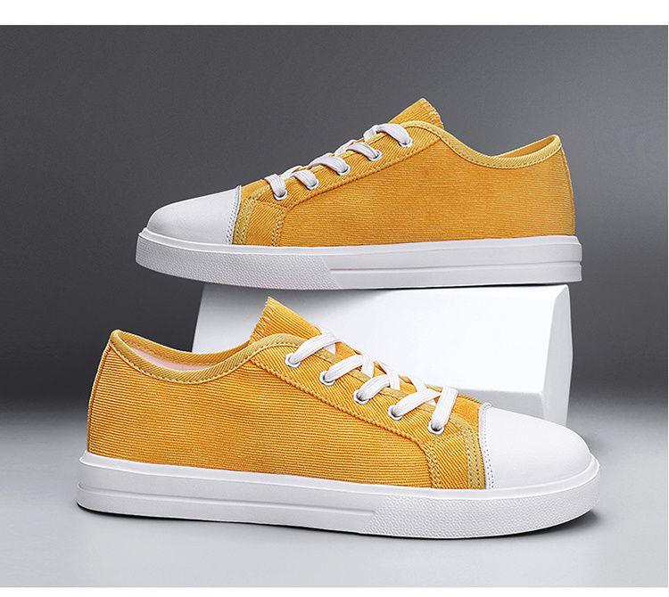 mens skate shoes with good grip breathable lace up canvas sneakers mens footwear details 6