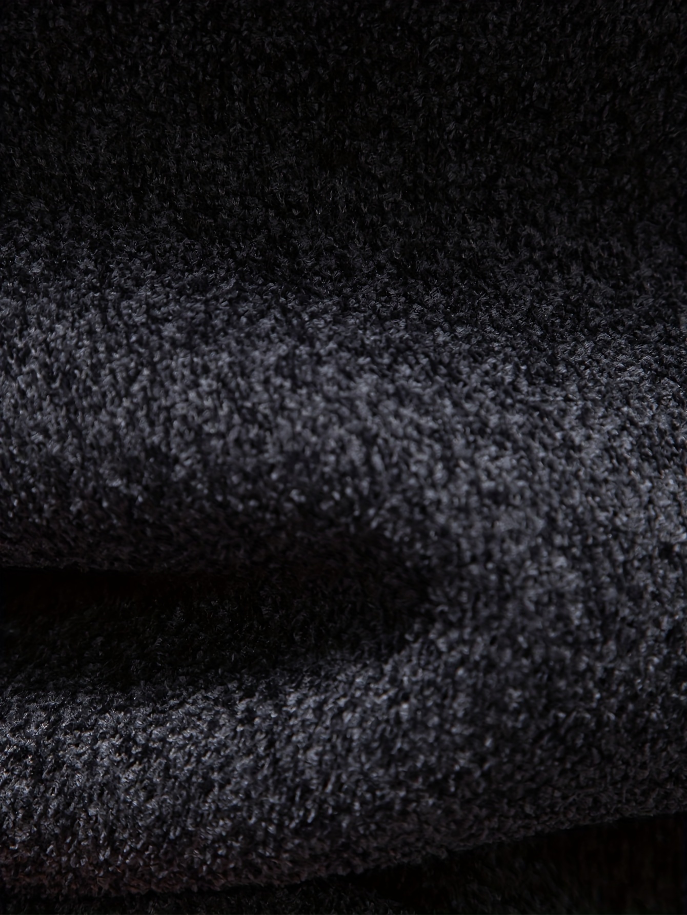 warm mid length hooded fleece coat mens comfortable solid color zip up knitted cardigan for spring fall details 4