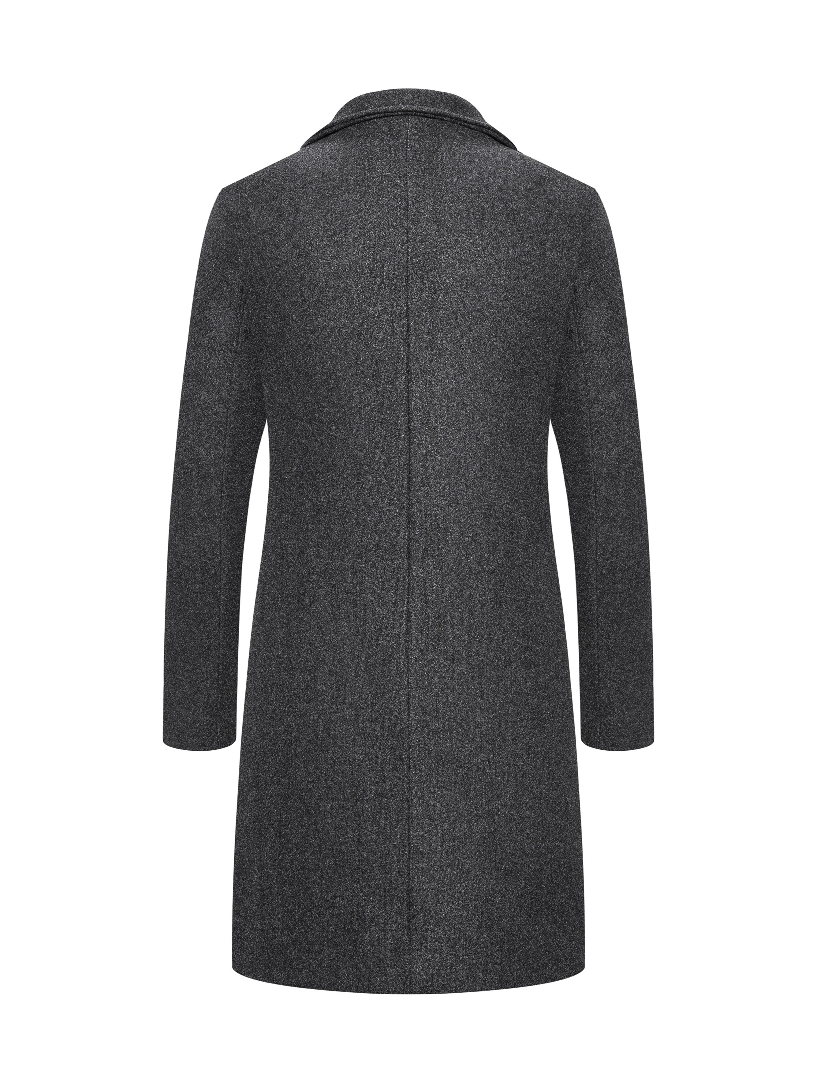 new mens mid length single breasted trench coat jacket details 16