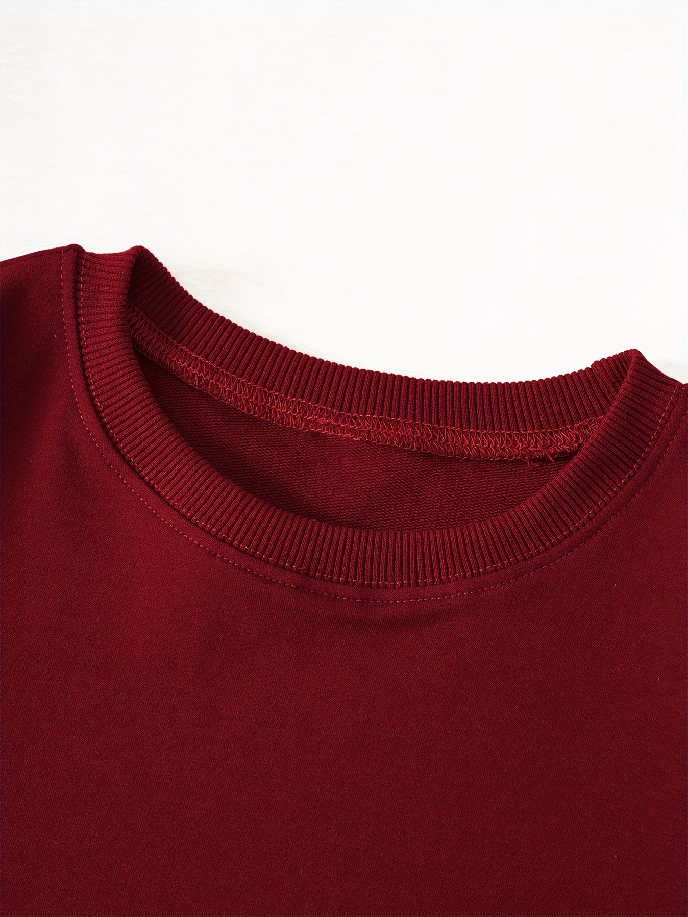 coffee letter print loose sweatshirt casual long sleeve crew neck sweatshirt womens clothing details 9