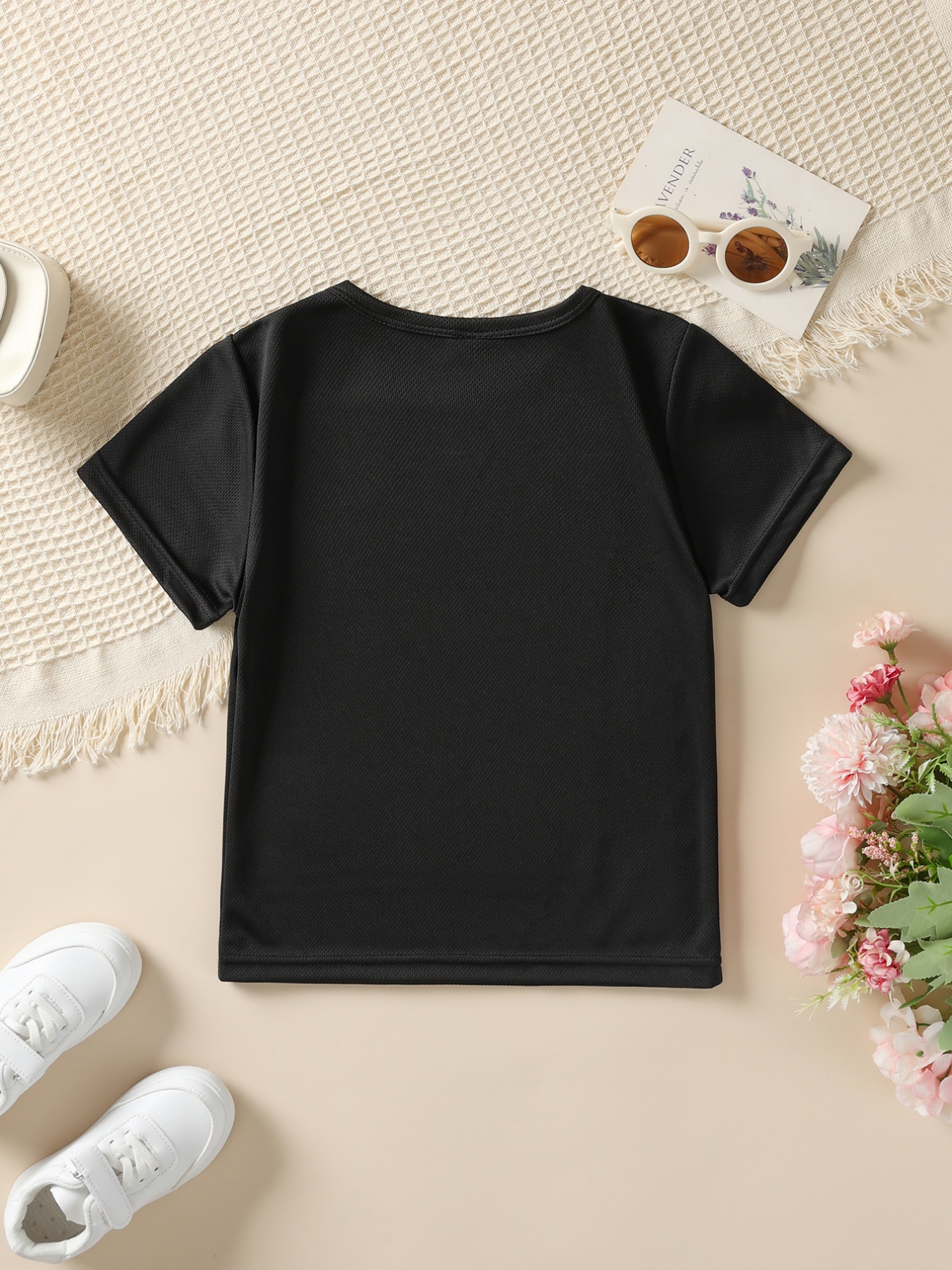 Summer Boys' Stylish Short-Sleeve T-Shirt with The Cartoon Print 'PAPA'S LITTLE BUDDY' for Outdoor Casual Wear, Model NY-DX3974