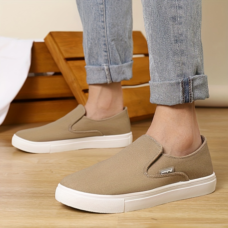 mens canvas shoes fashion casual skate shoes walking sneakers mens shoes details 5