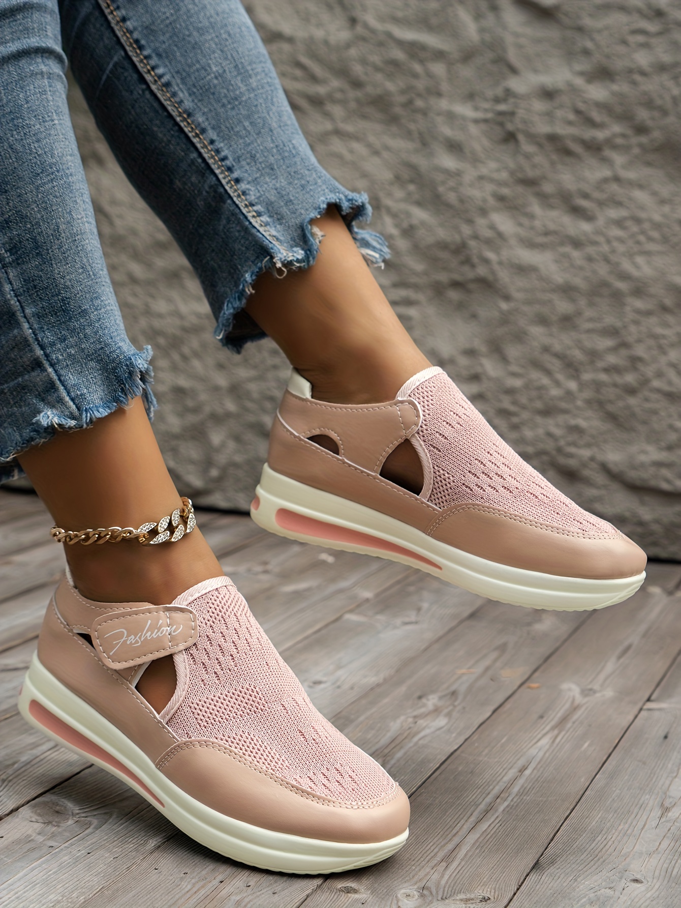 womens breathable mesh sneakers casual low top outdoor shoes womens comfortable shoes details 15