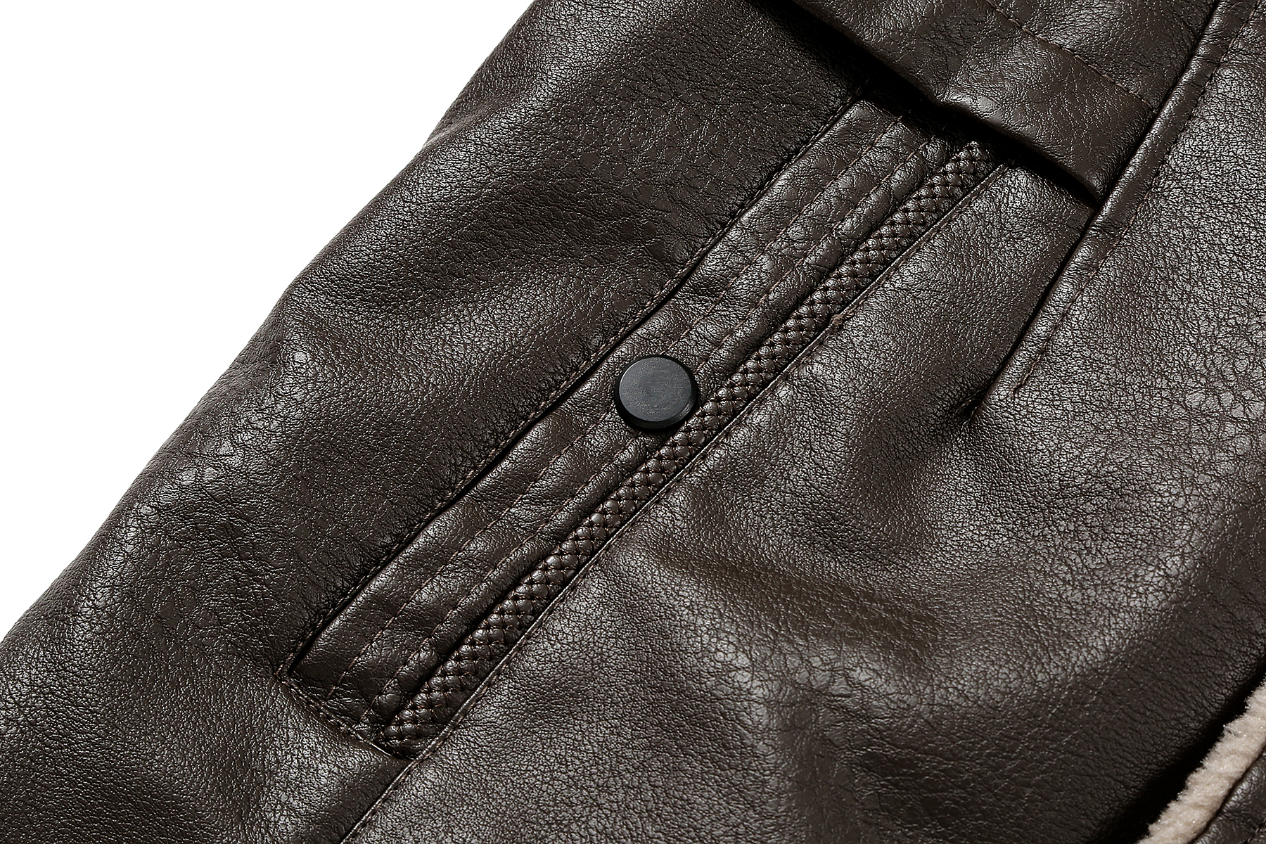 button trench coats, mens casual faux pu leather long sleeves button trench coats details 13