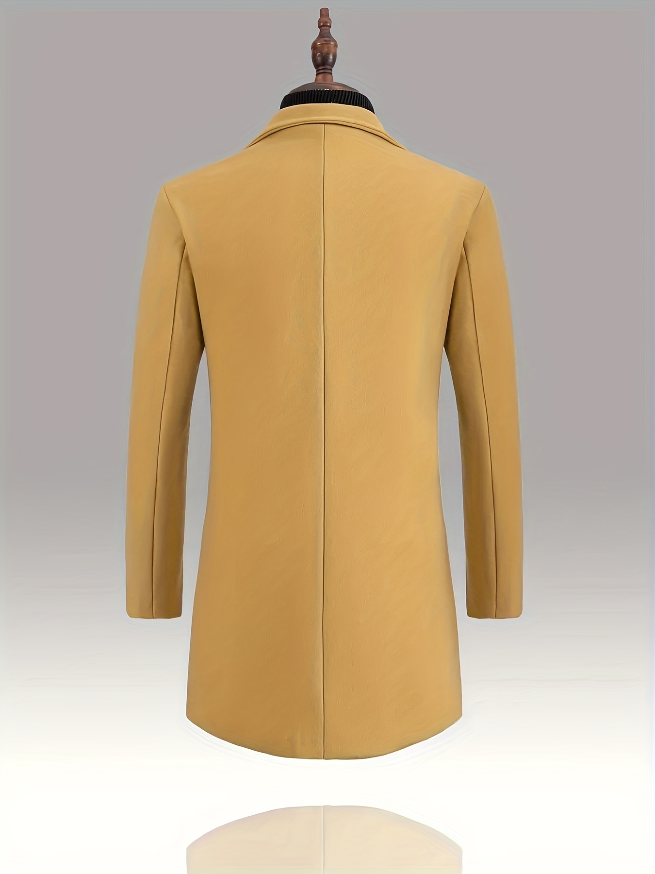 two sizes smaller mens classic long trench coat casual single breasted retro overcoat for fall winter jacket christmas gifts details 31