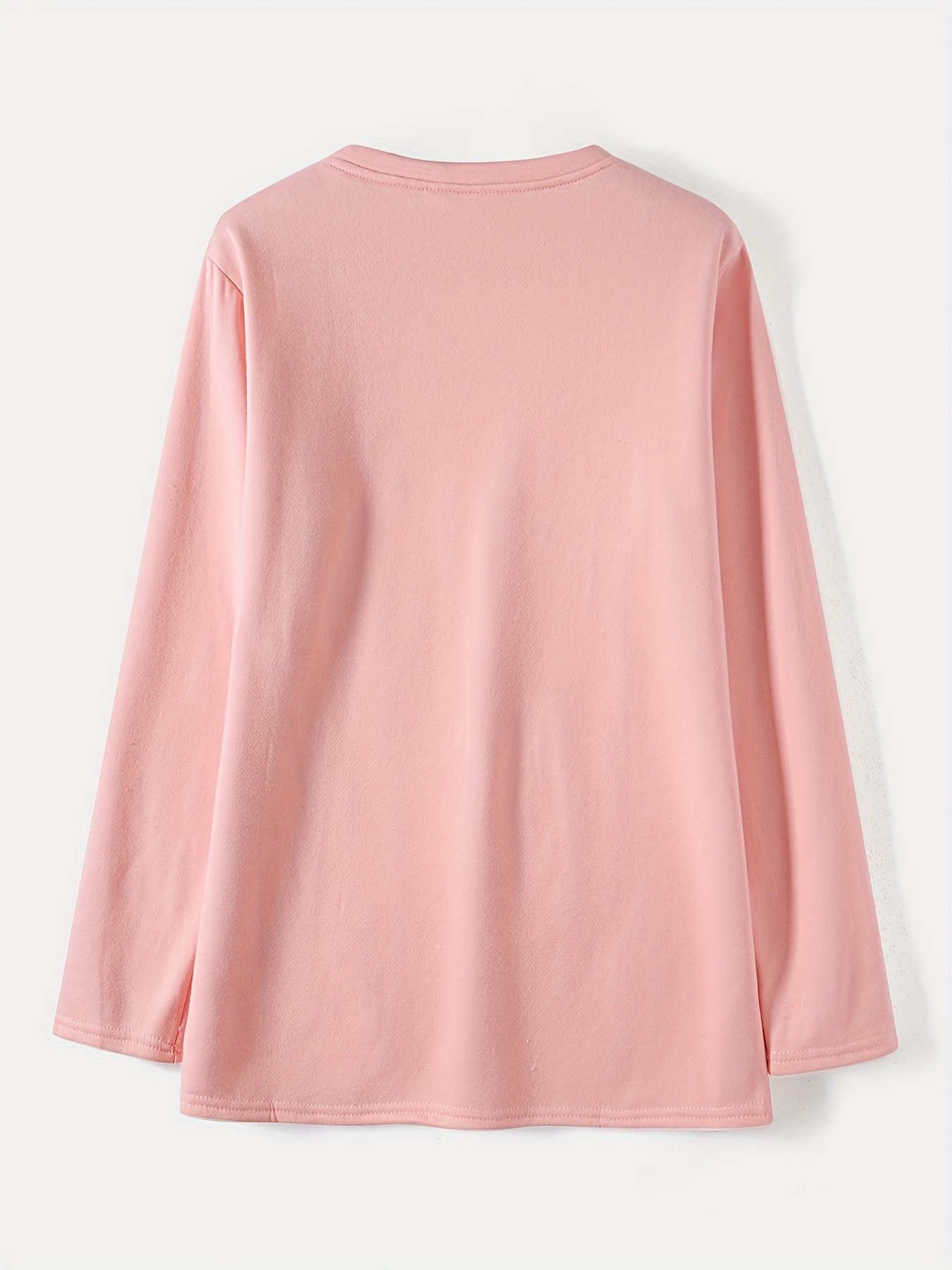 solid crew neck thermal sweatshirt casual long sleeve simple sweatshirt for fall winter womens clothing details 48