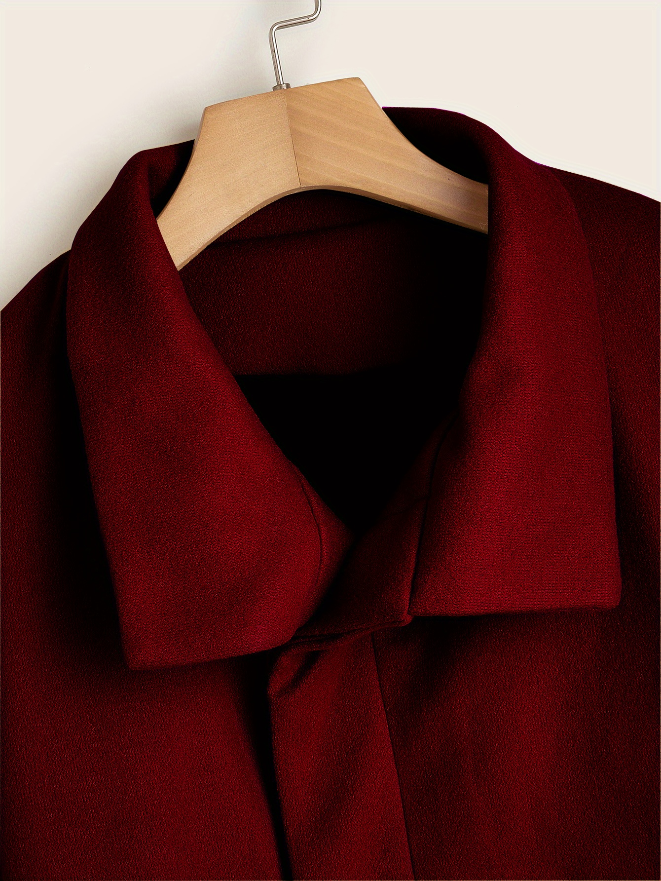 mens trendy retro solid long sleeve coat windbreaker lapel long overcoat for autumn winter details 33