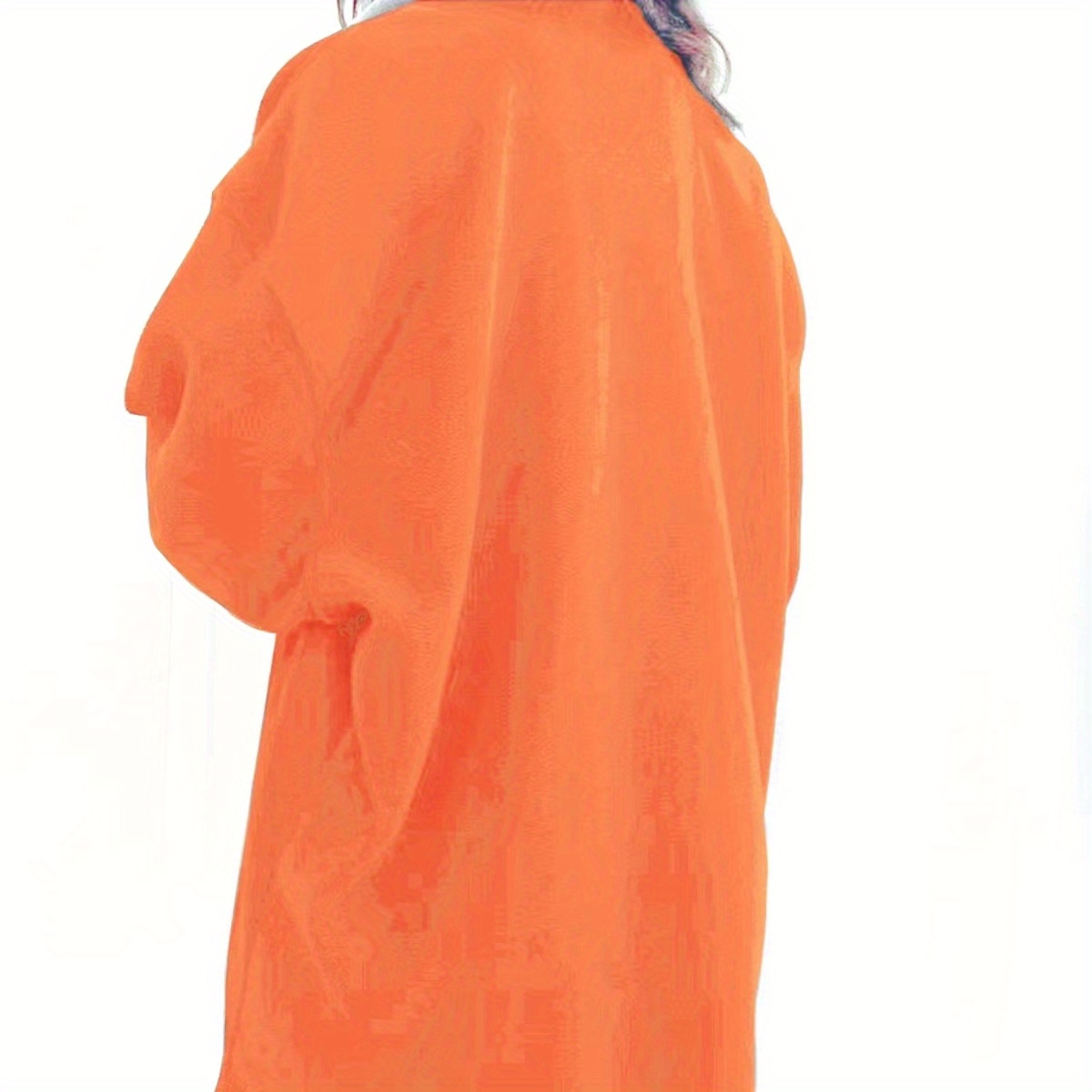 retro lapel thermal pullover casual striped colorblock fashion loose long sleeve sweatshirt womens clothing details 16