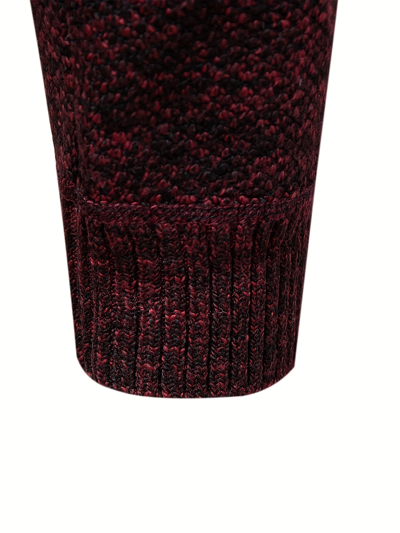 warm stand collar fleece jacket mens semi formal comfortable solid color zip up knitted cardigan for spring fall details 4