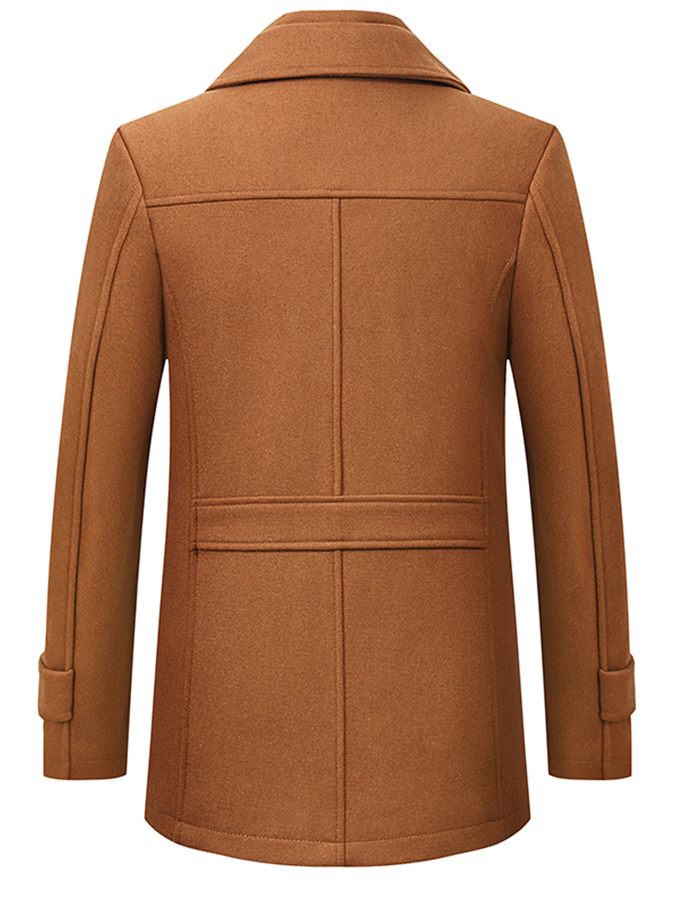 new wool coat mens business casual thick warm slim jacket details 9