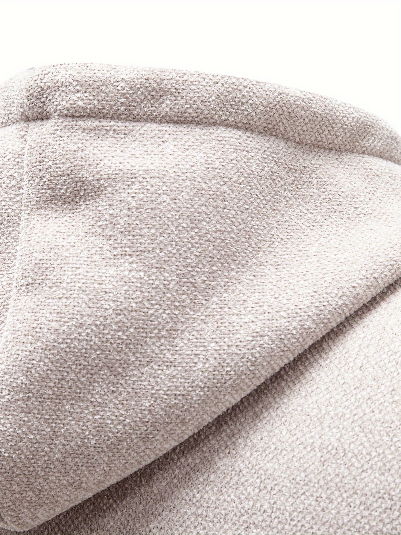 warm mid length hooded fleece coat mens comfortable solid color zip up knitted cardigan for spring fall details 8