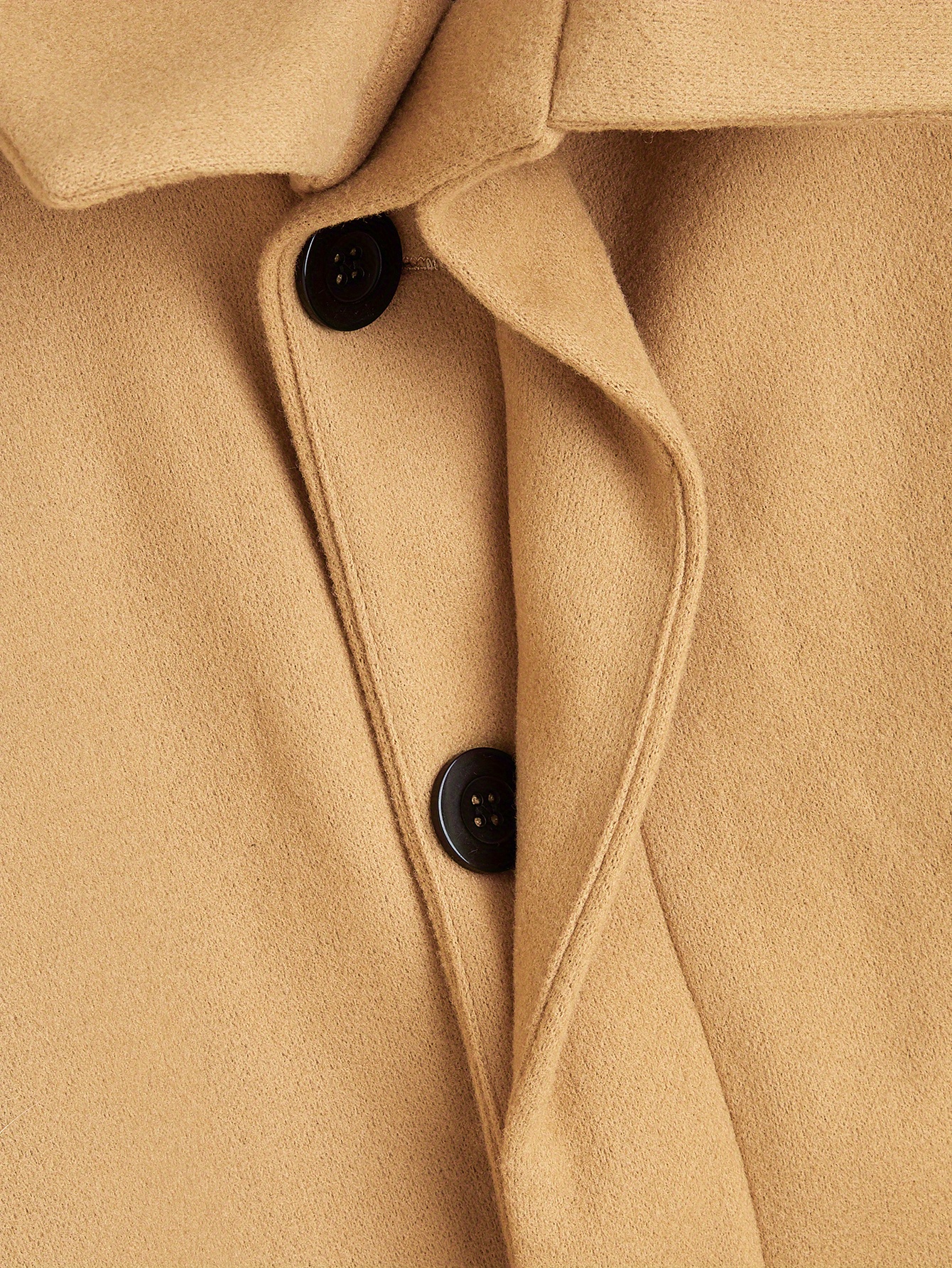 mens trendy retro solid long sleeve coat windbreaker lapel long overcoat for autumn winter details 4