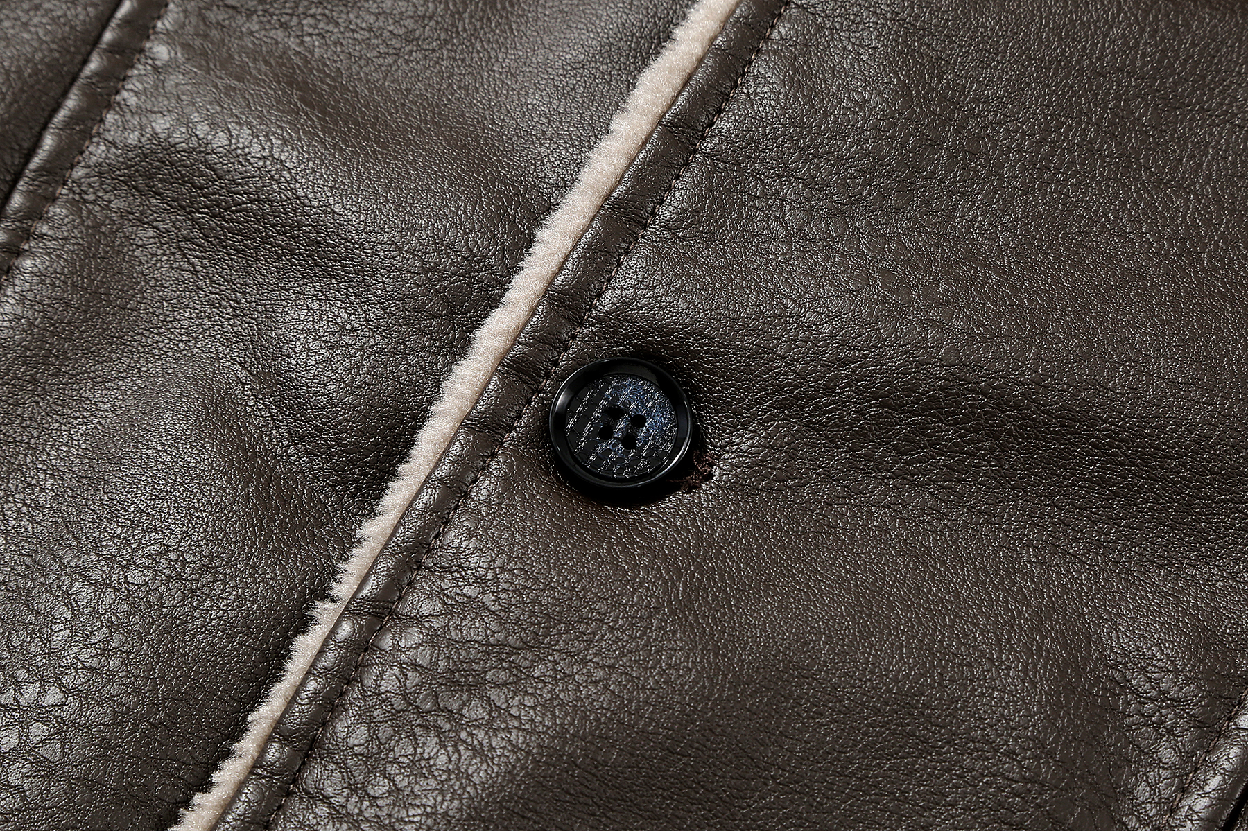 button trench coats, mens casual faux pu leather long sleeves button trench coats details 12