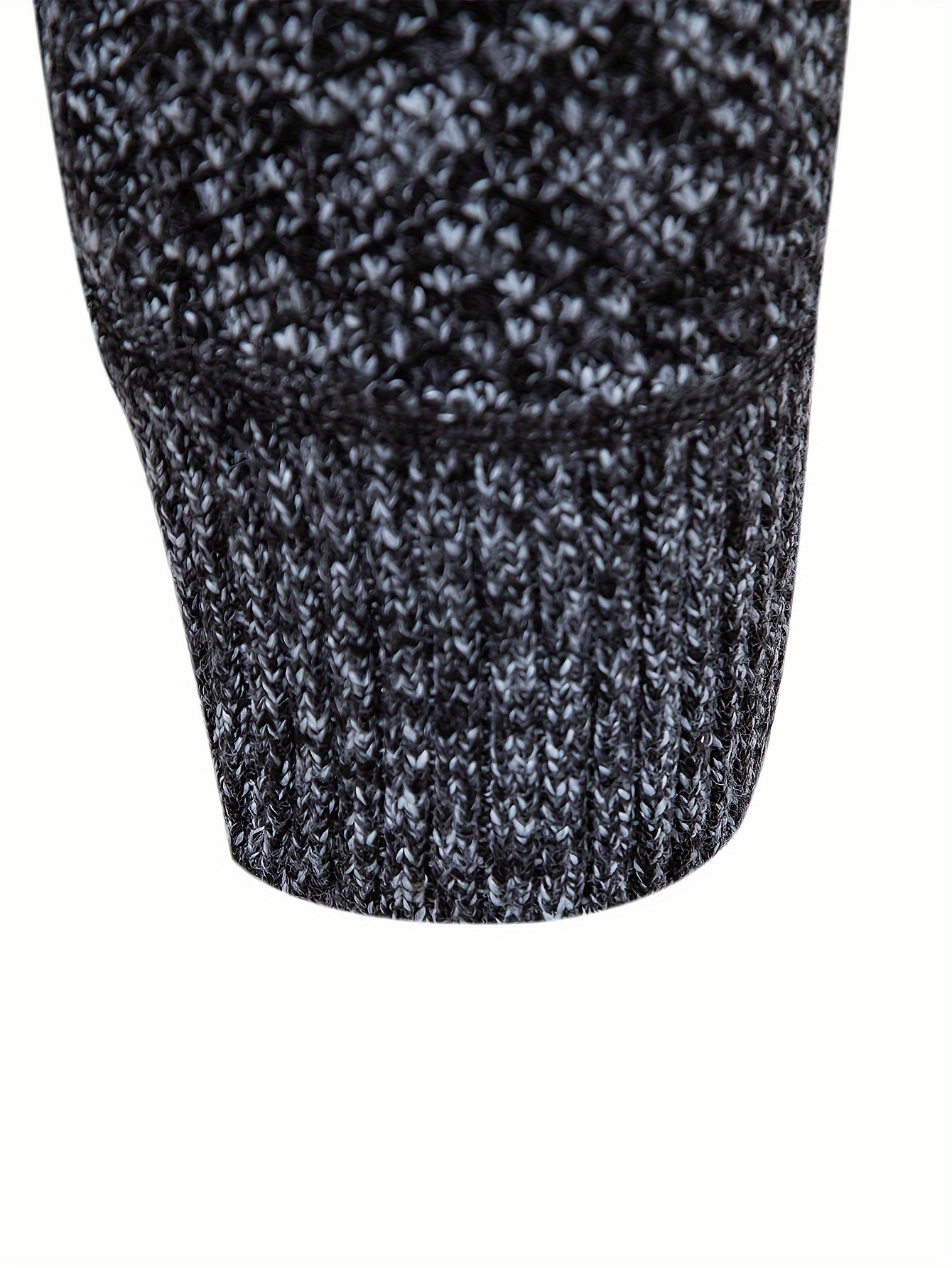 warm stand collar fleece jacket mens semi formal comfortable solid color zip up knitted cardigan for spring fall details 34