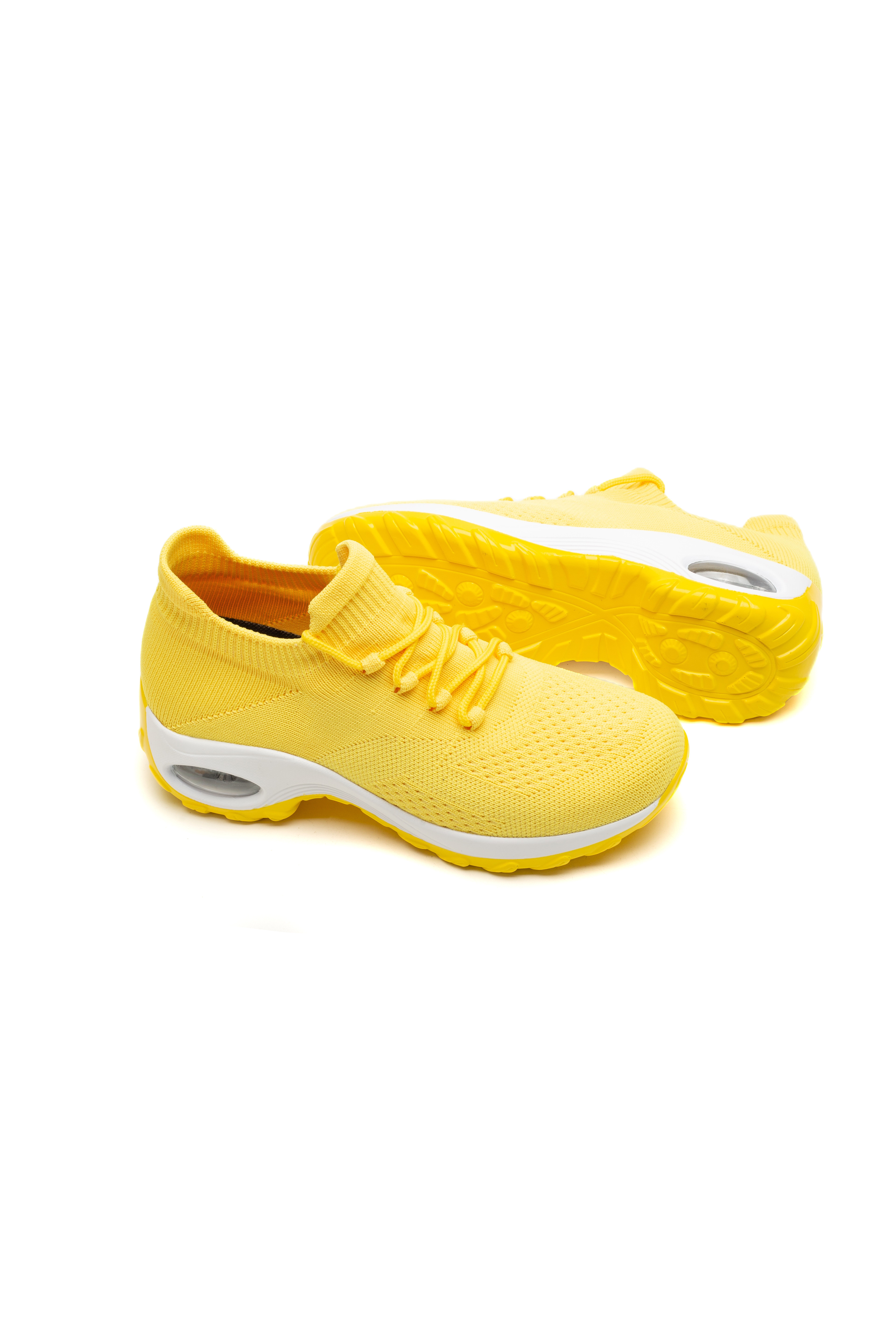 breathable knit chunky sneakers, womens breathable knit chunky sneakers casual lace up air cushion shoes womens hiking sock shoes details 3