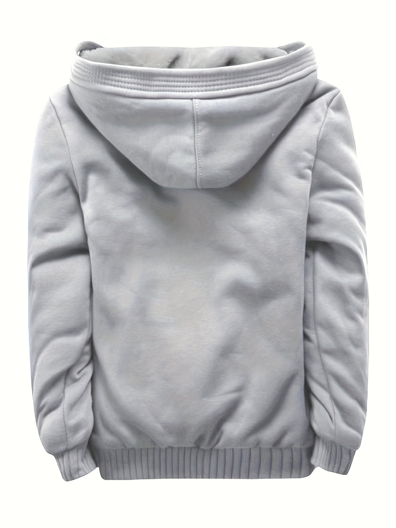 warm thick coat for fall winter casual hooded warm fleece jacket for outdoor activities details 21