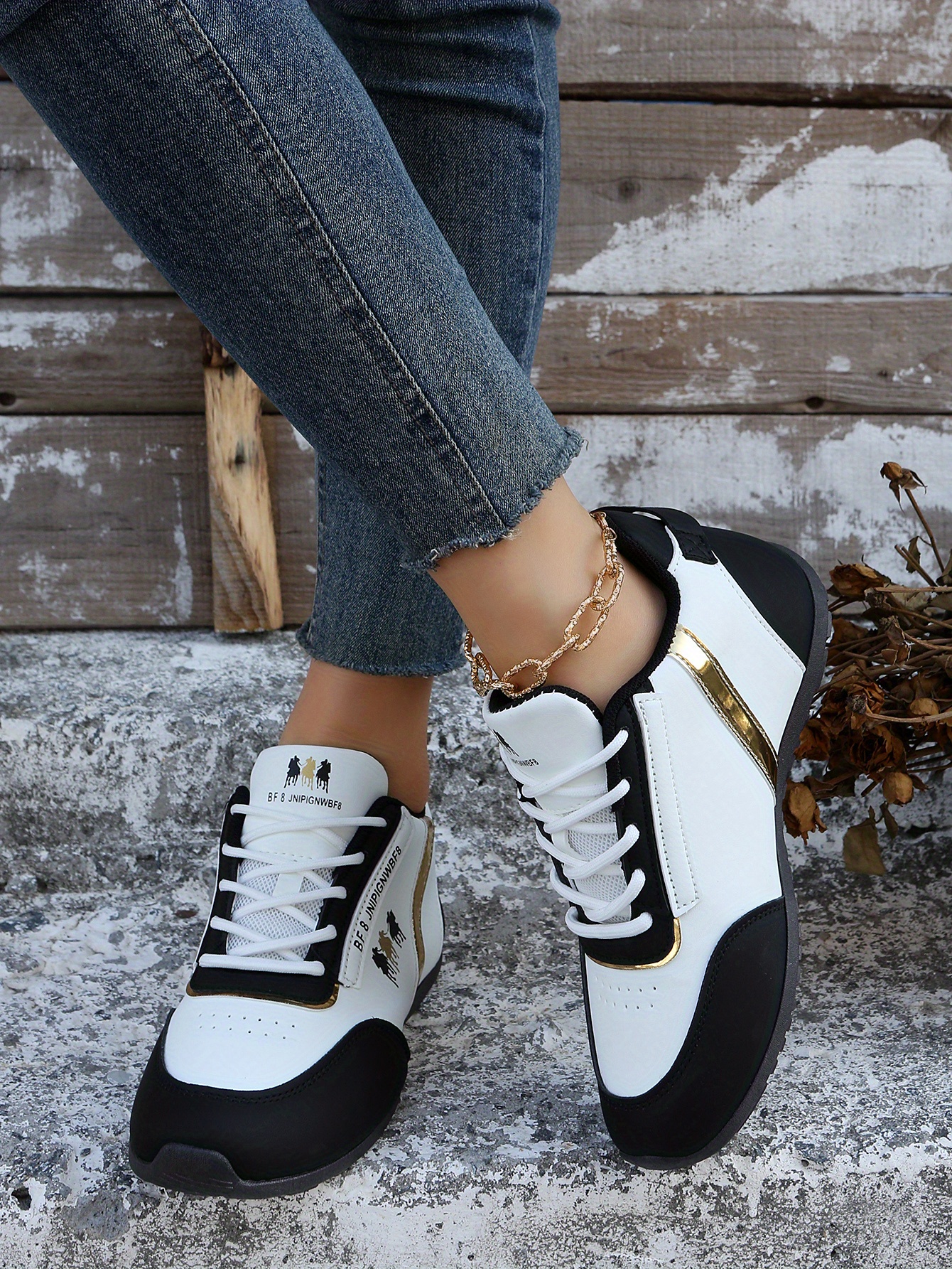 womens horse print sneakers casual lace up outdoor shoes comfortable low top sport shoes details 0