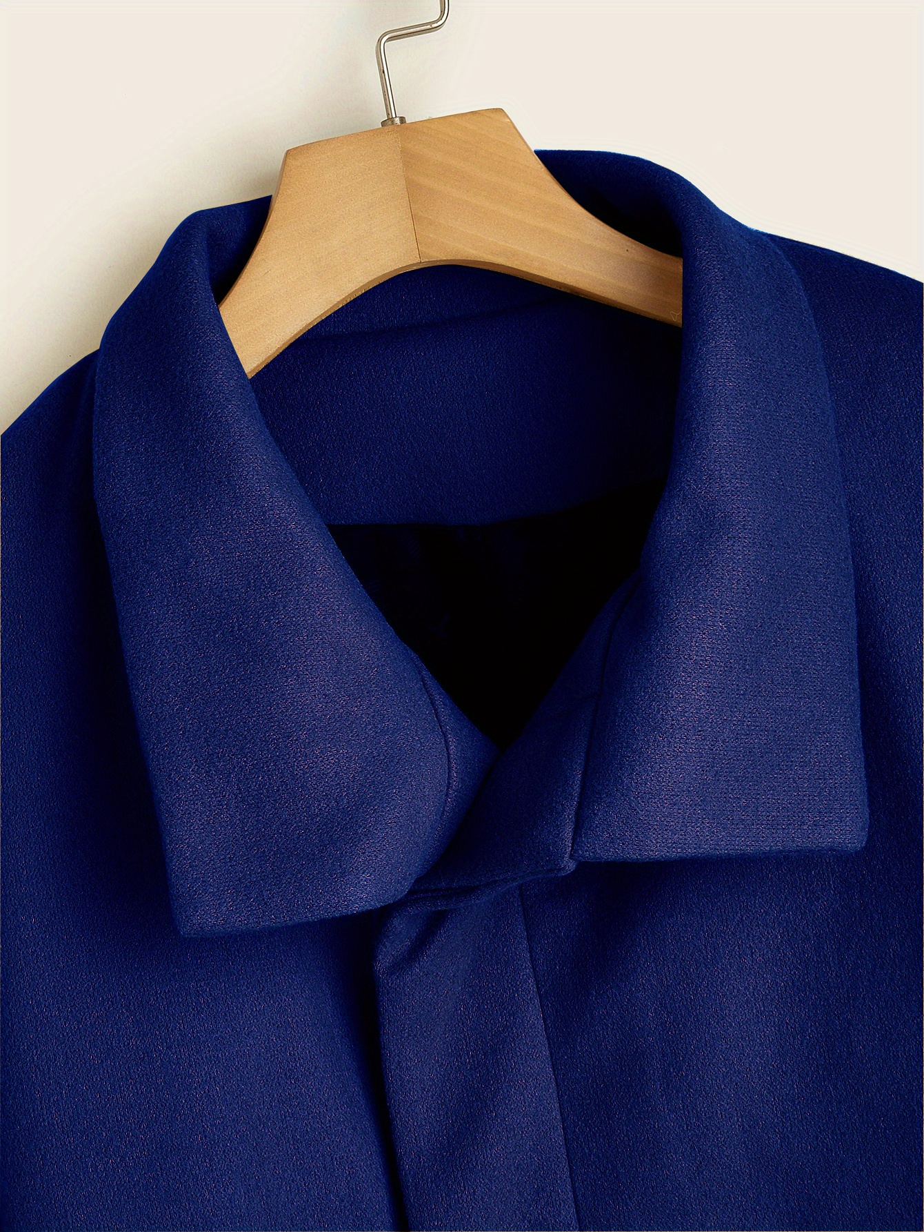 mens trendy retro solid long sleeve coat windbreaker lapel long overcoat for autumn winter details 27