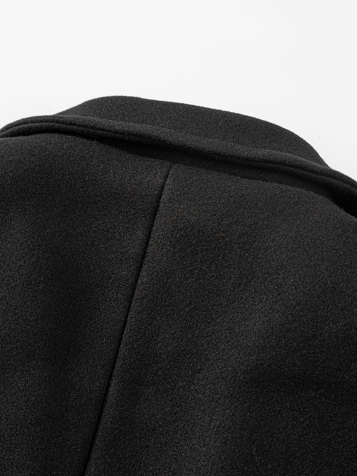 classic design warm coat mens semi formal mid length button up lapel coat for fall winter business details 22