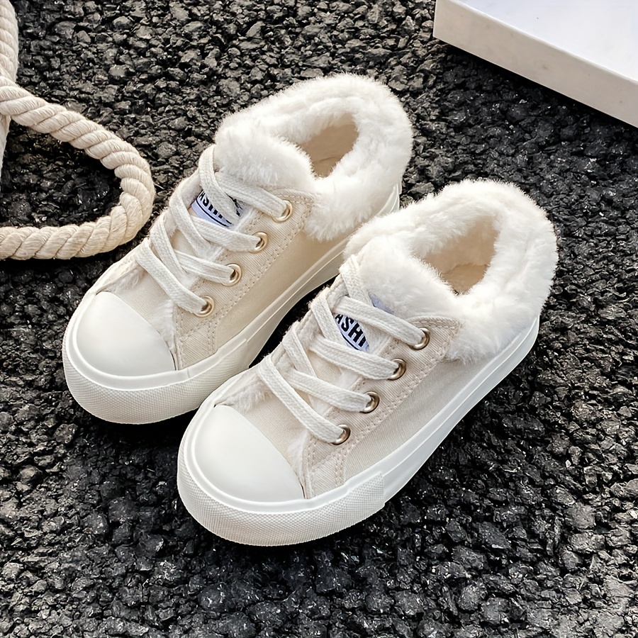 Canvas Shoes Baby Mid-Top Sneakers Canvas Shoes Spring/Autumn Style Korean Style Easy Boys' Girls' Shoes Fashion Low-Top Casual Lace-Up Track Shoes Classic High-Top Canvas Shoes Trendy All-Match Casual Sports Skate Shoes Winter New Warm Shoes Boys'