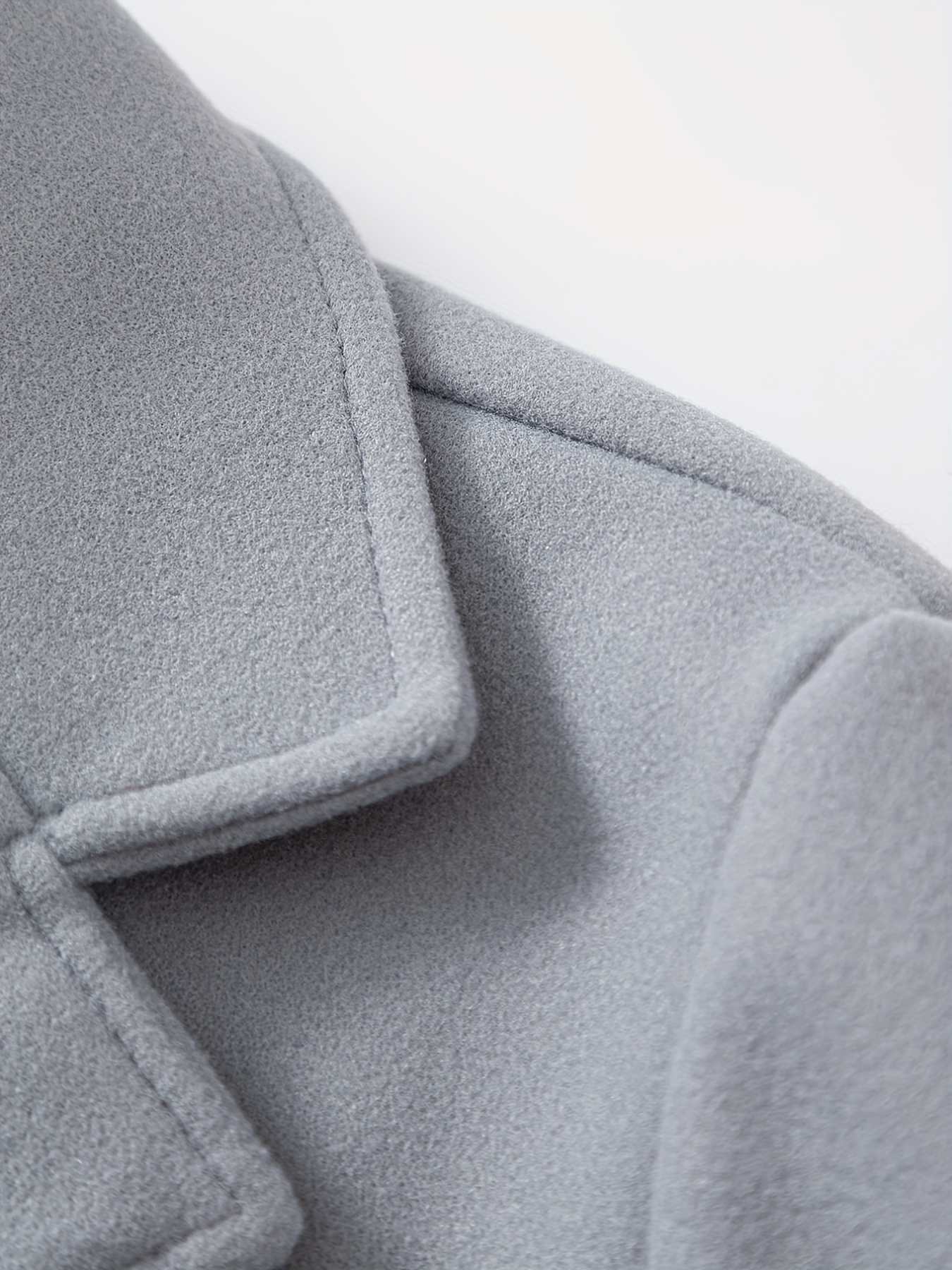 classic design warm coat mens semi formal mid length button up lapel coat for fall winter business details 18