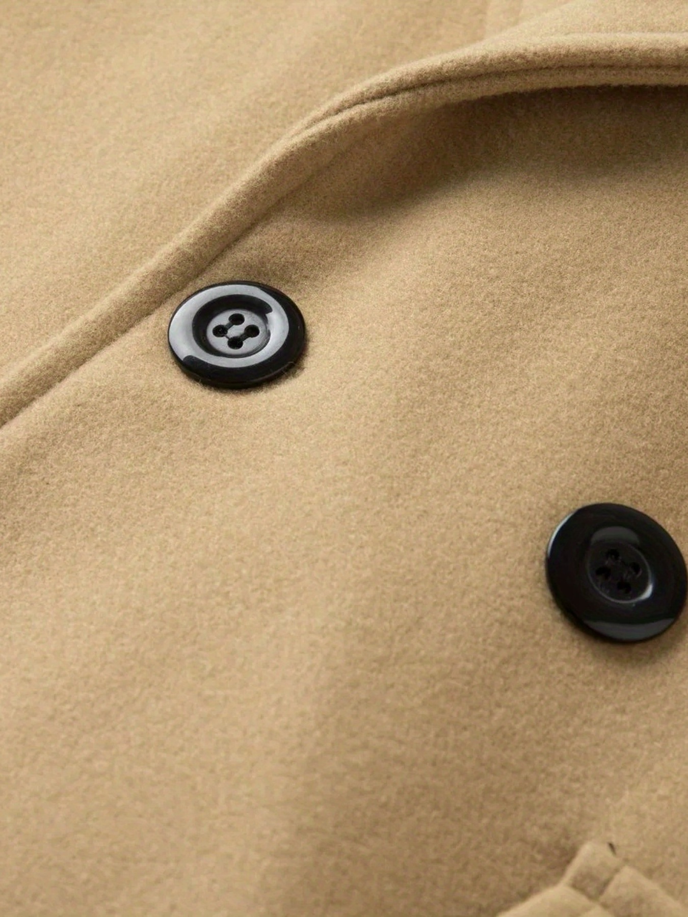 chic elegant double breasted trench coat mens casual lapel flap pocket woolen overcoat for fall winter business details 28