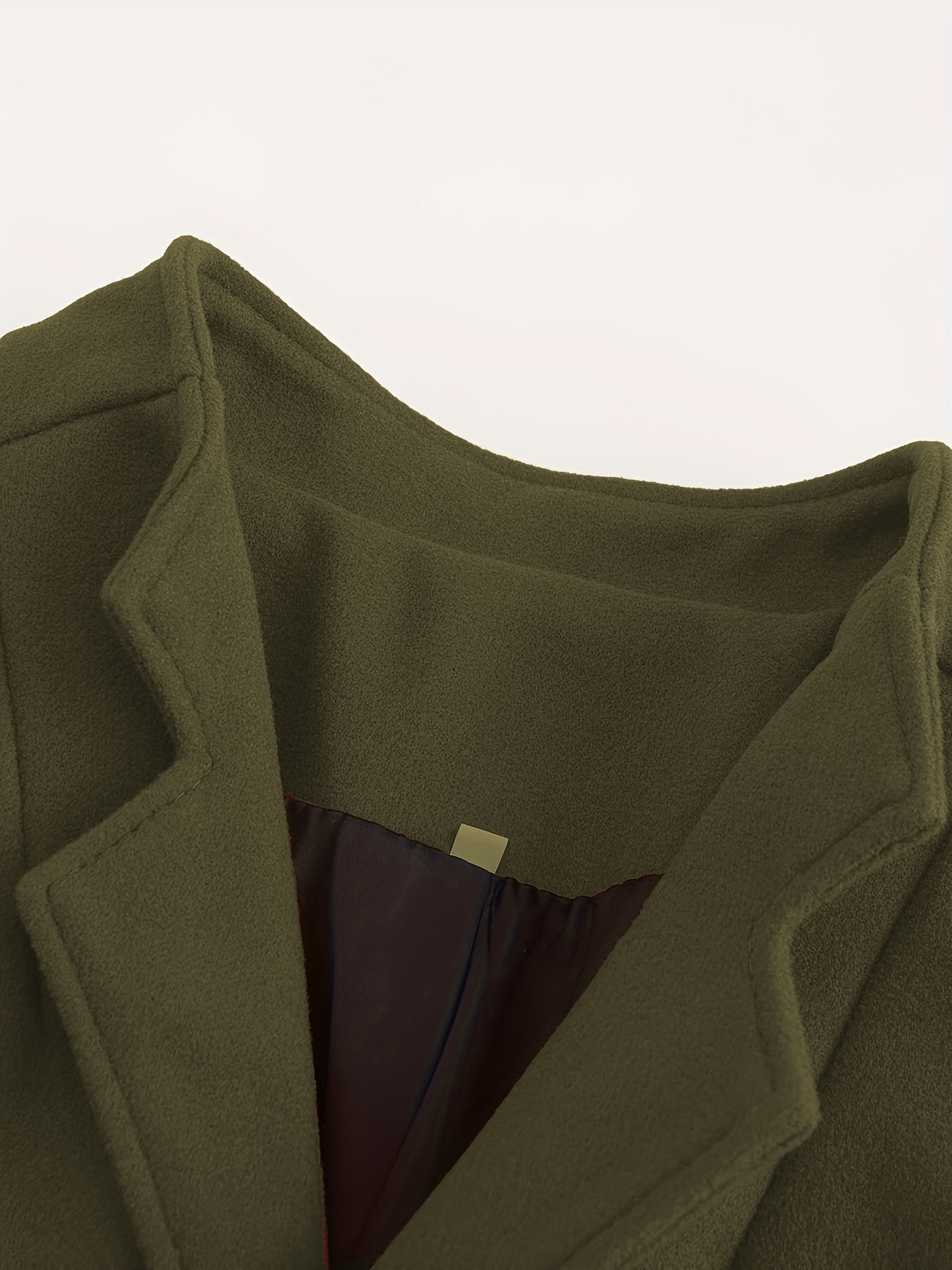 mens single breasted trench coat casual elegant overcoat for fall winter business details 8