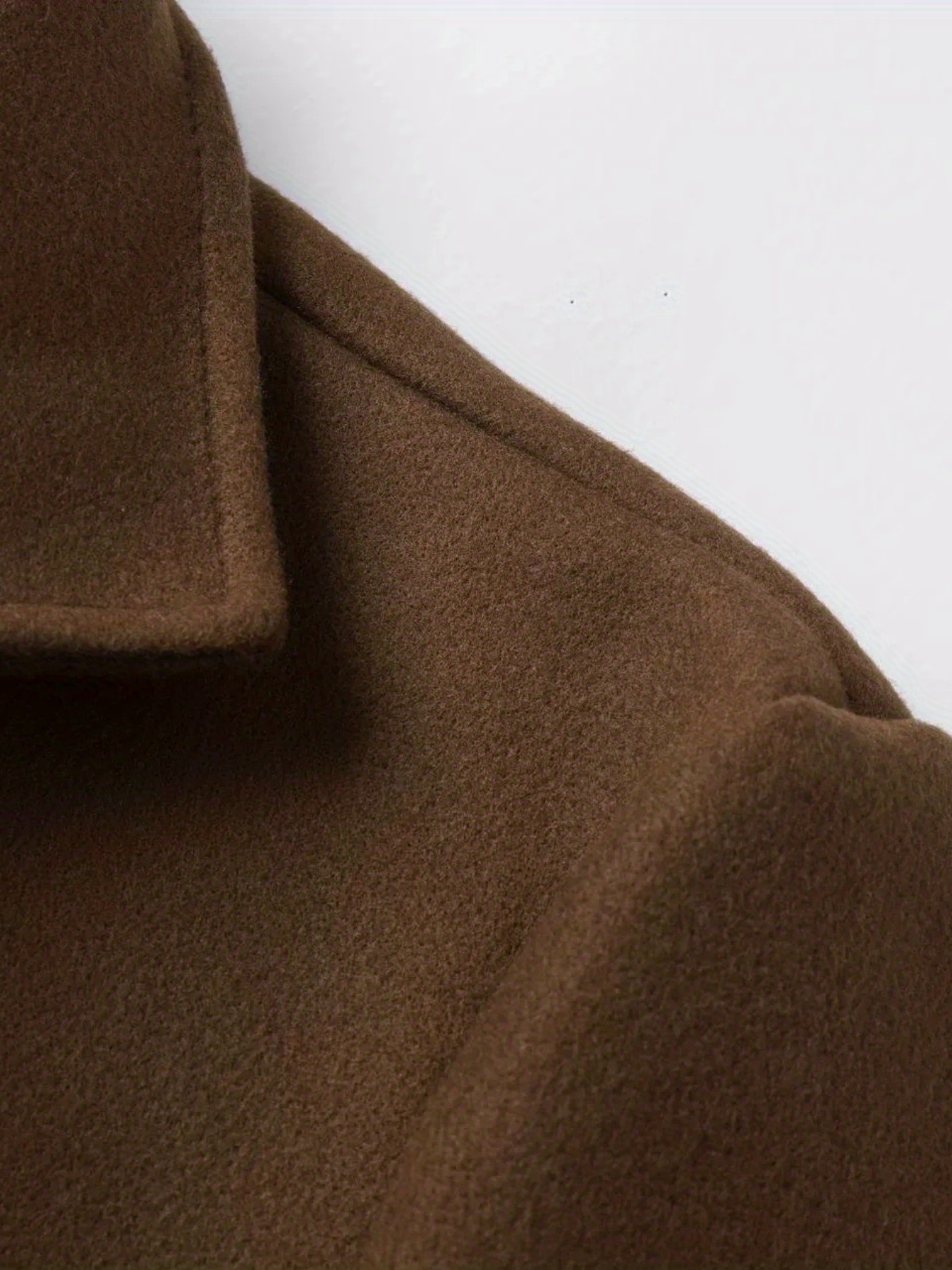 chic elegant double breasted trench coat mens casual lapel flap pocket woolen overcoat for fall winter business details 33