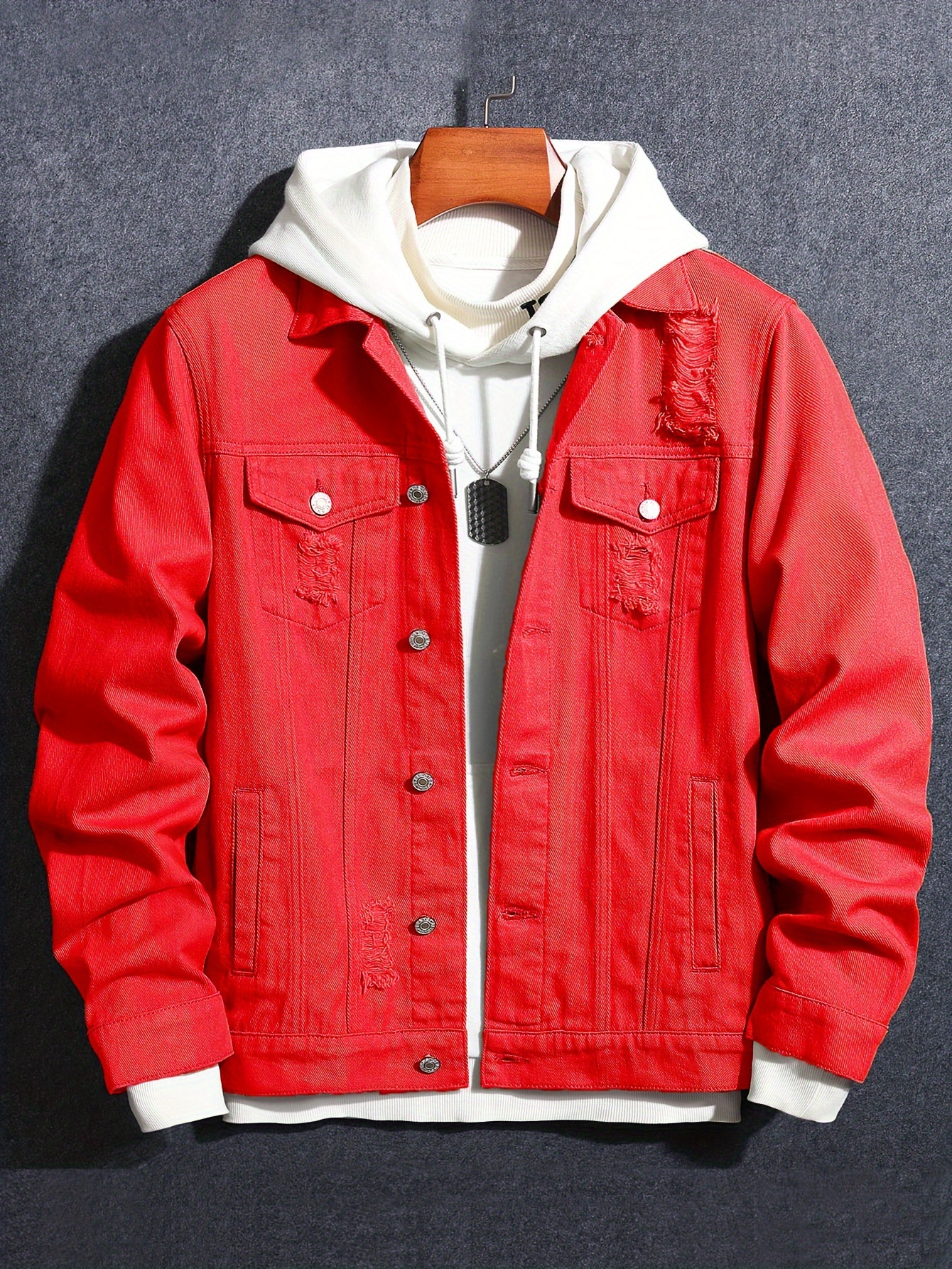 chic denim jacket, mens chic denim jacket street style button up cotton jacket coat for spring fall new generation details 0