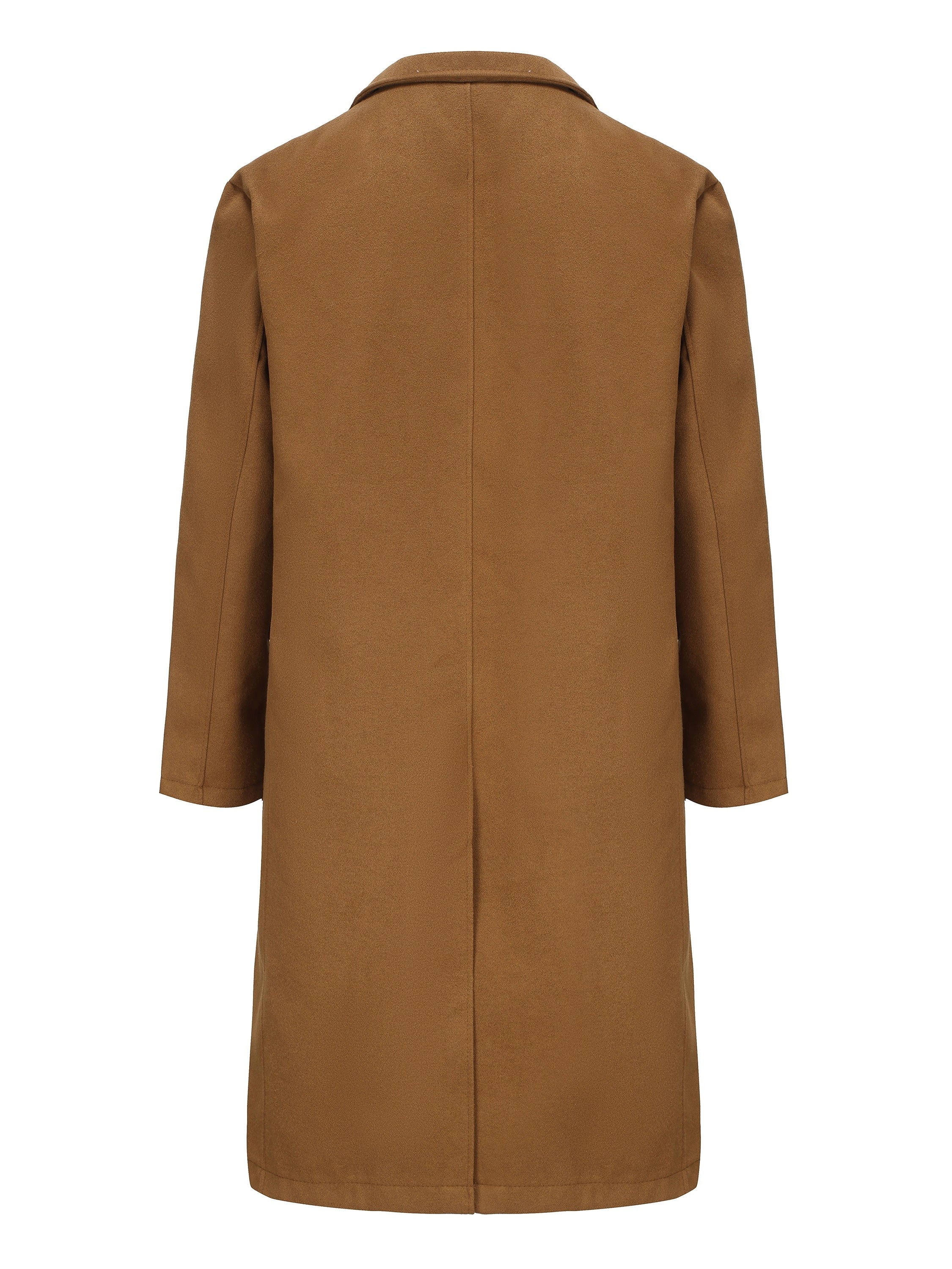 Men s Classic Design Stylish Long Sleeve Coat Windbreaker Lapel Long Overcoat For Autumn Winter details 1