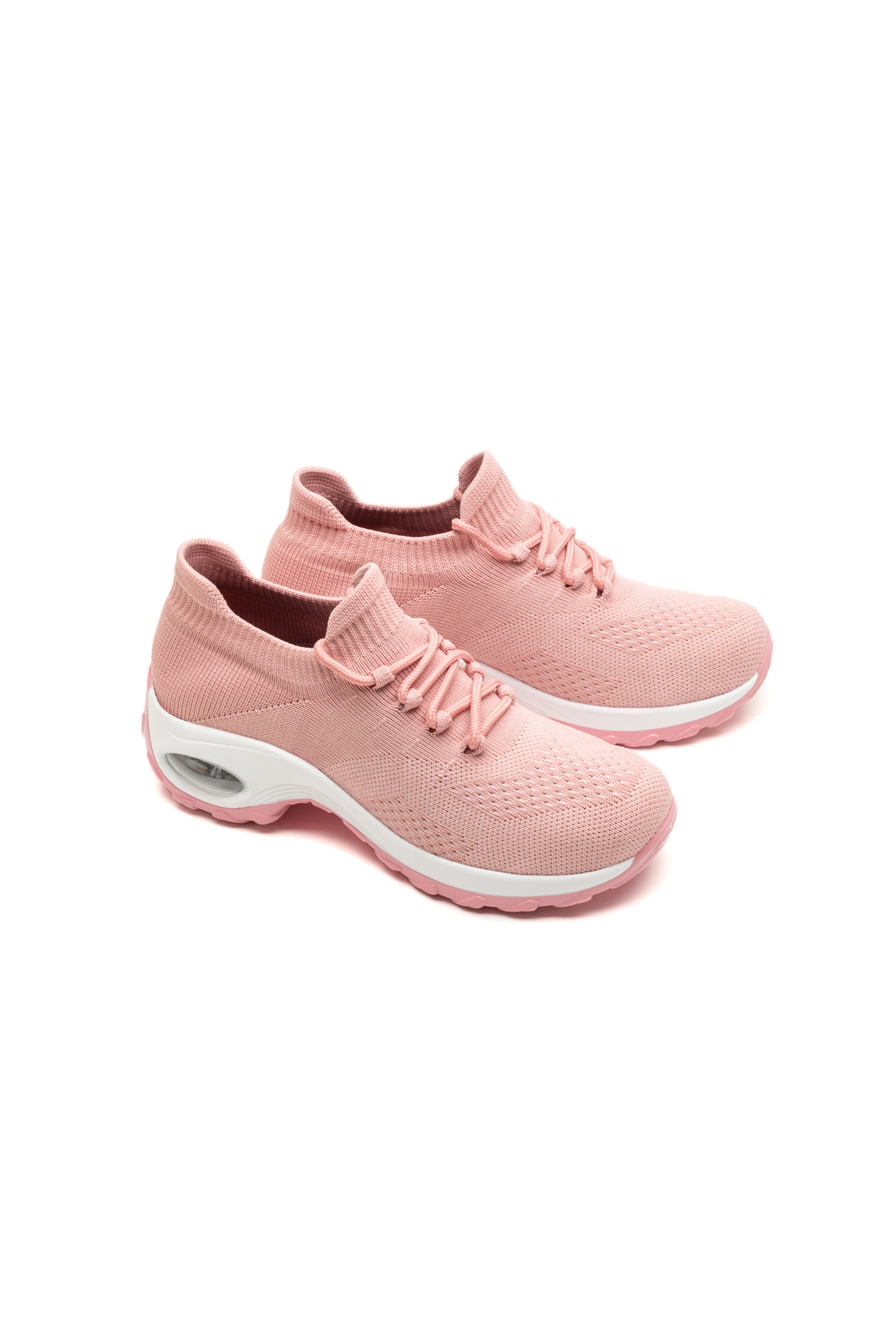 breathable knit chunky sneakers, womens breathable knit chunky sneakers casual lace up air cushion shoes womens hiking sock shoes details 8