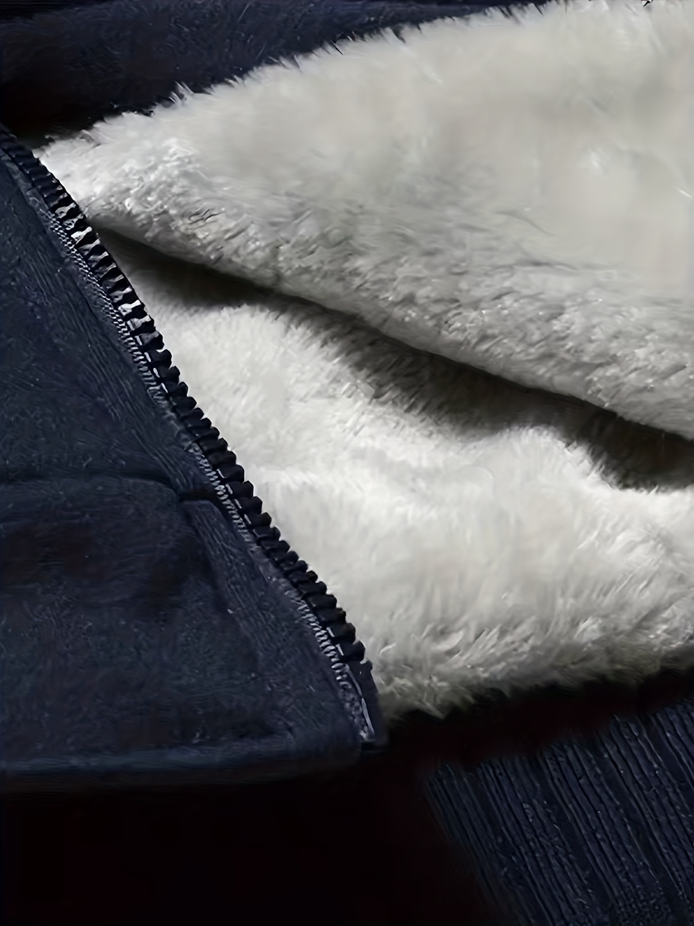 warm thick coat for fall winter casual hooded warm fleece jacket for outdoor activities details 8