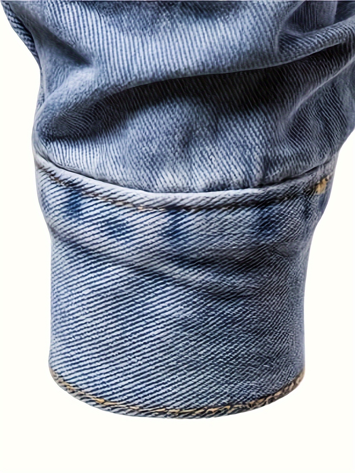 mens casual denim jacket street style button up jacket details 4