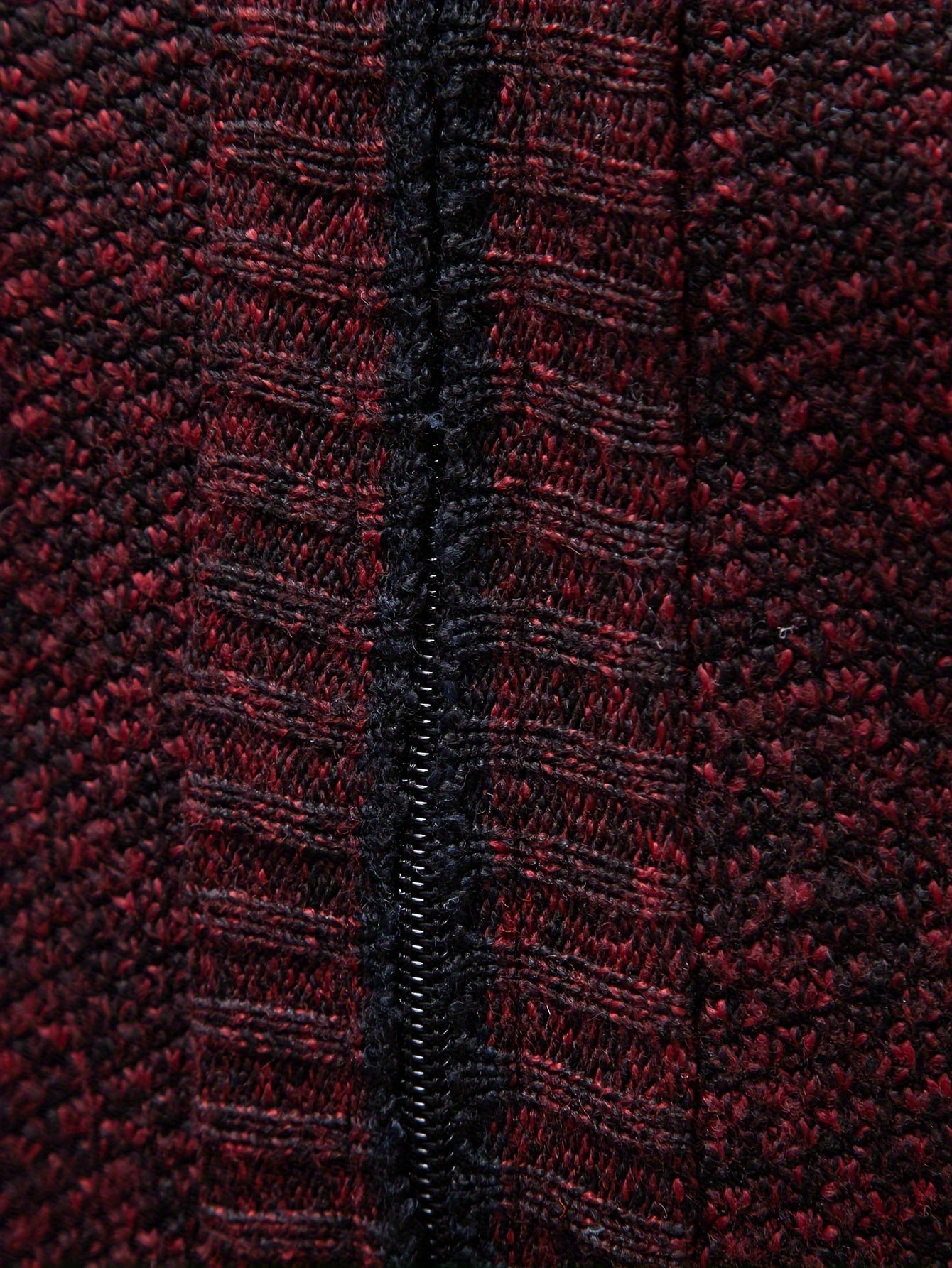 warm stand collar fleece jacket mens semi formal comfortable solid color zip up knitted cardigan for spring fall details 3