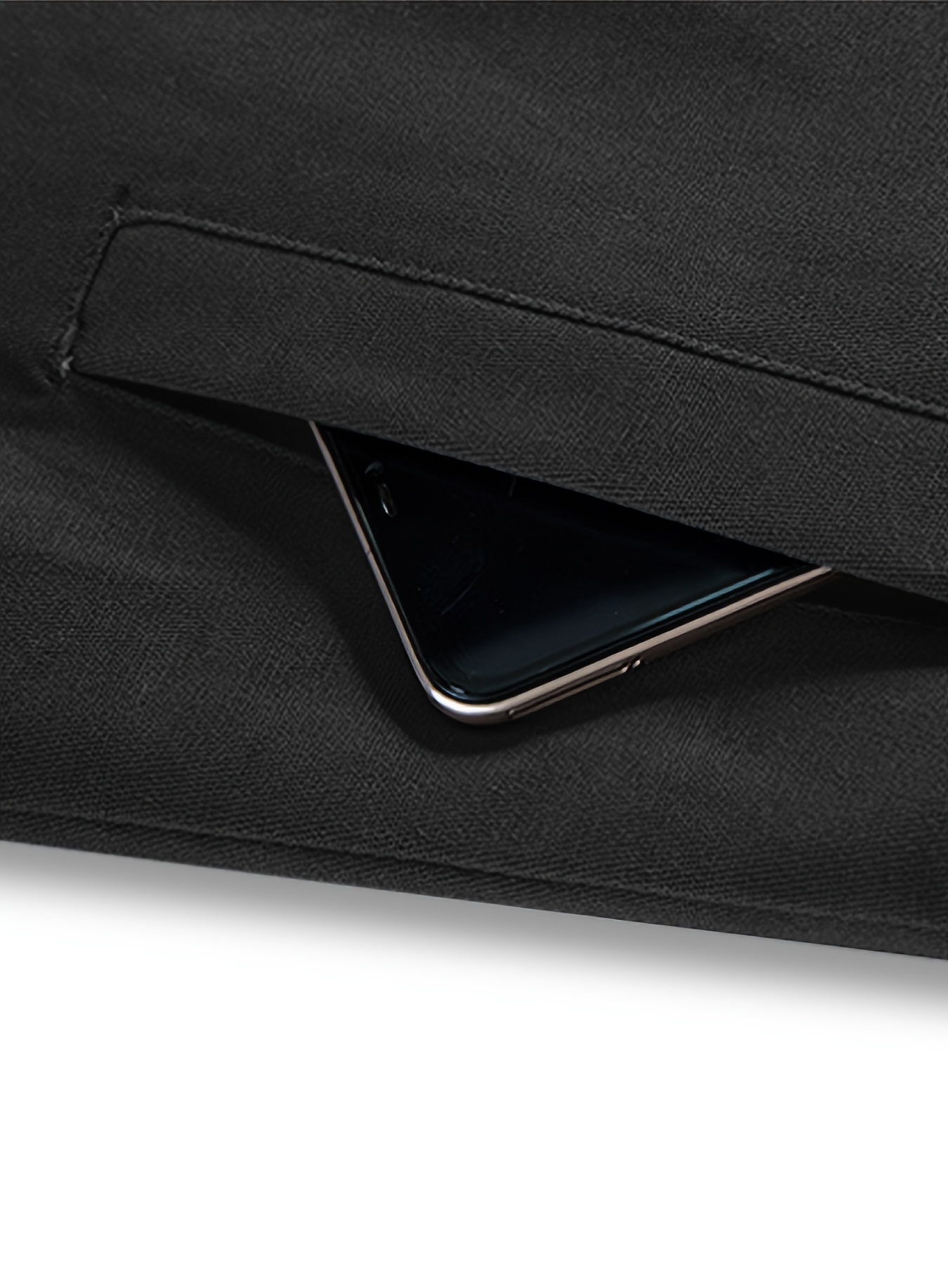 mens casual warm fleece flap pocket jacket chic cotton button up jacket for fall winter details 8