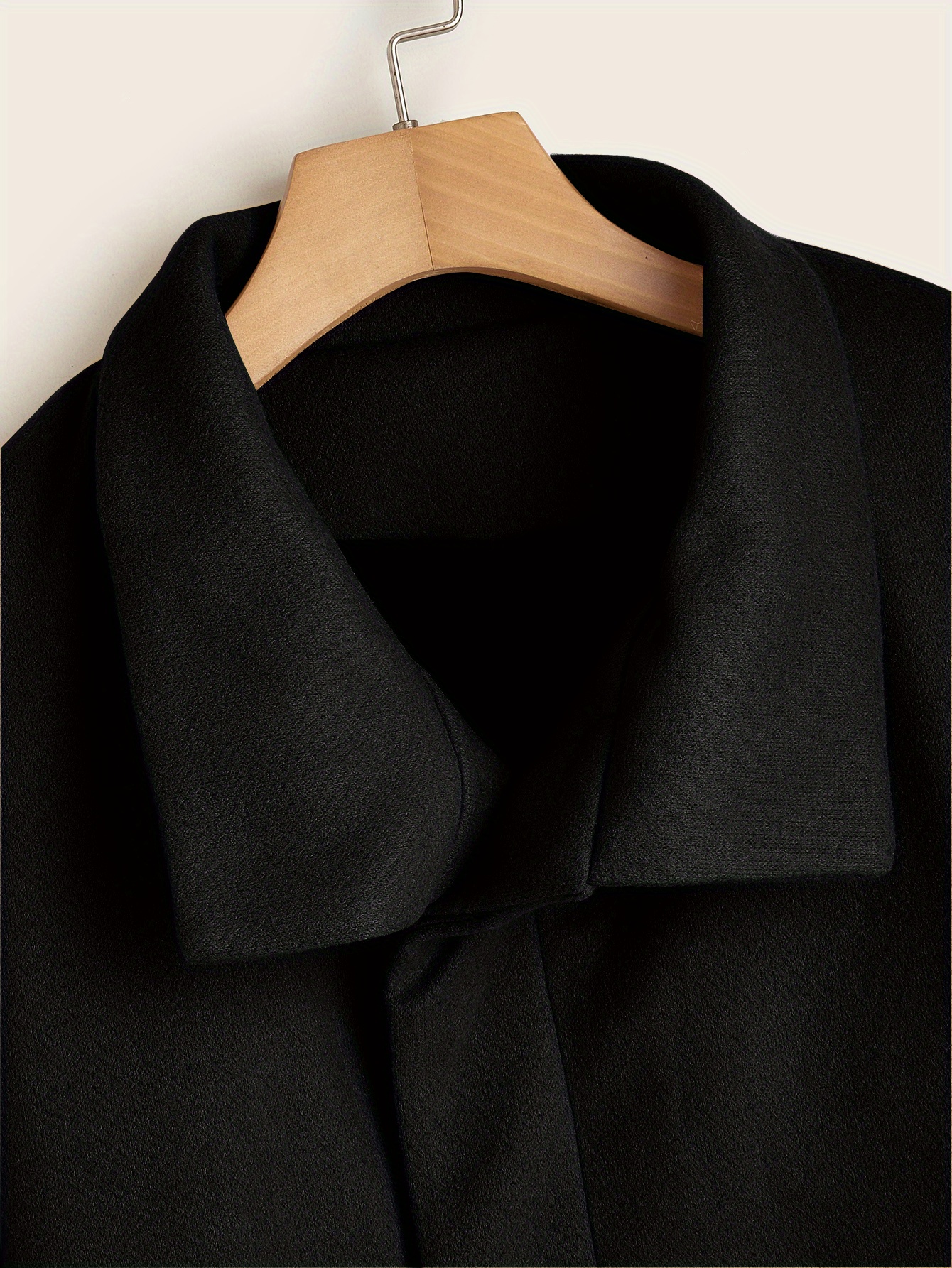 mens trendy retro solid long sleeve coat windbreaker lapel long overcoat for autumn winter details 15