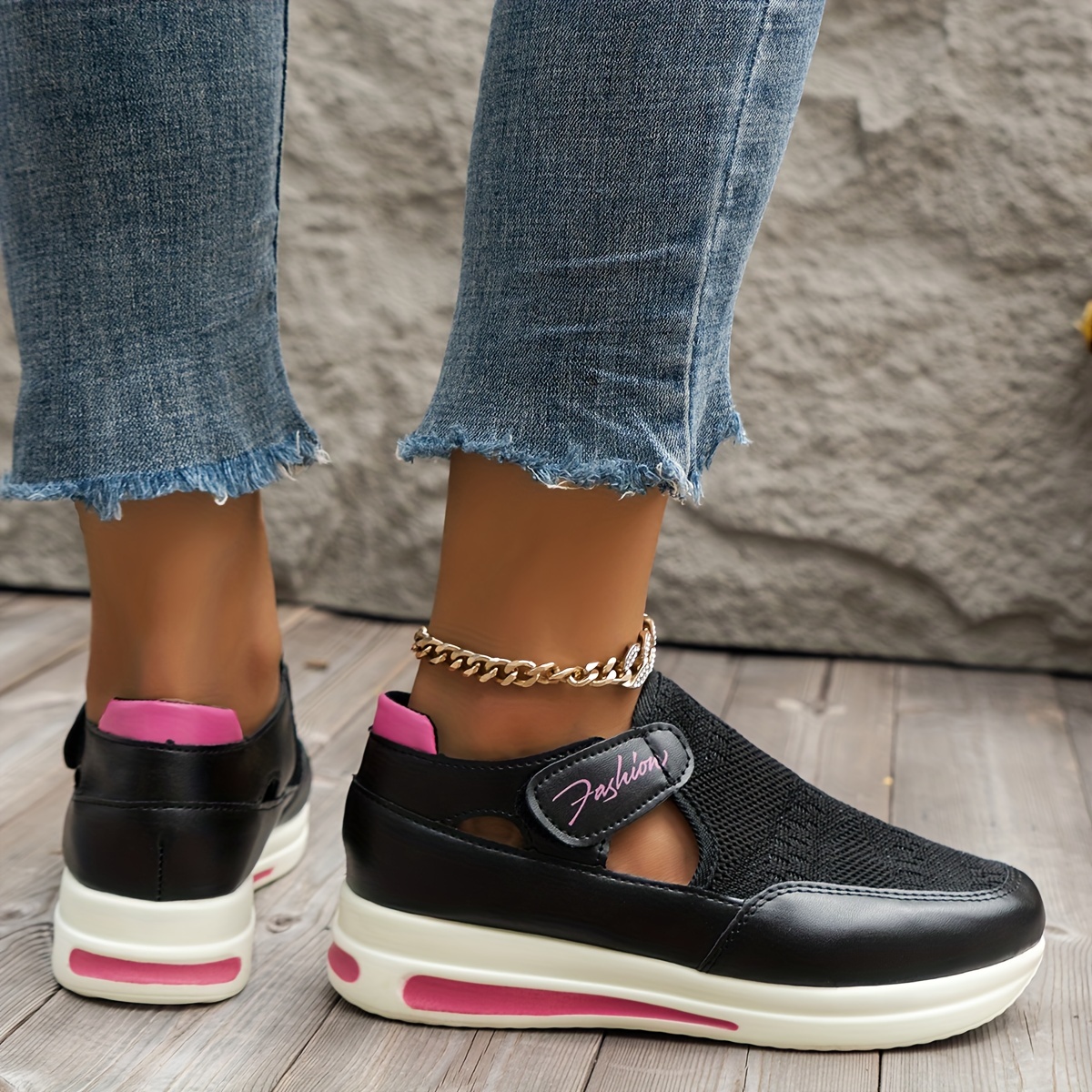 womens breathable mesh sneakers casual low top outdoor shoes womens comfortable shoes details 12