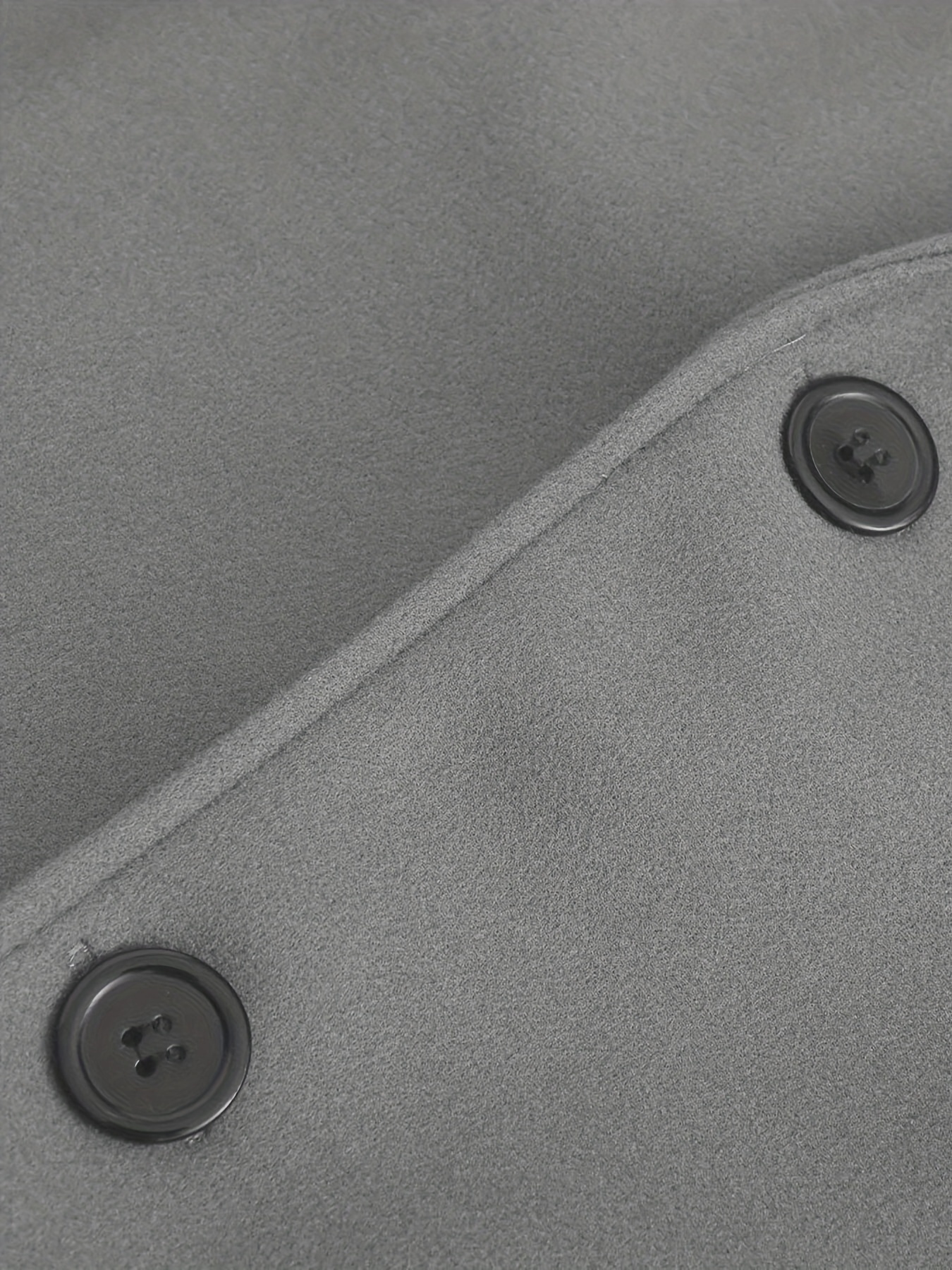 mens single breasted trench coat casual elegant overcoat for fall winter business details 5