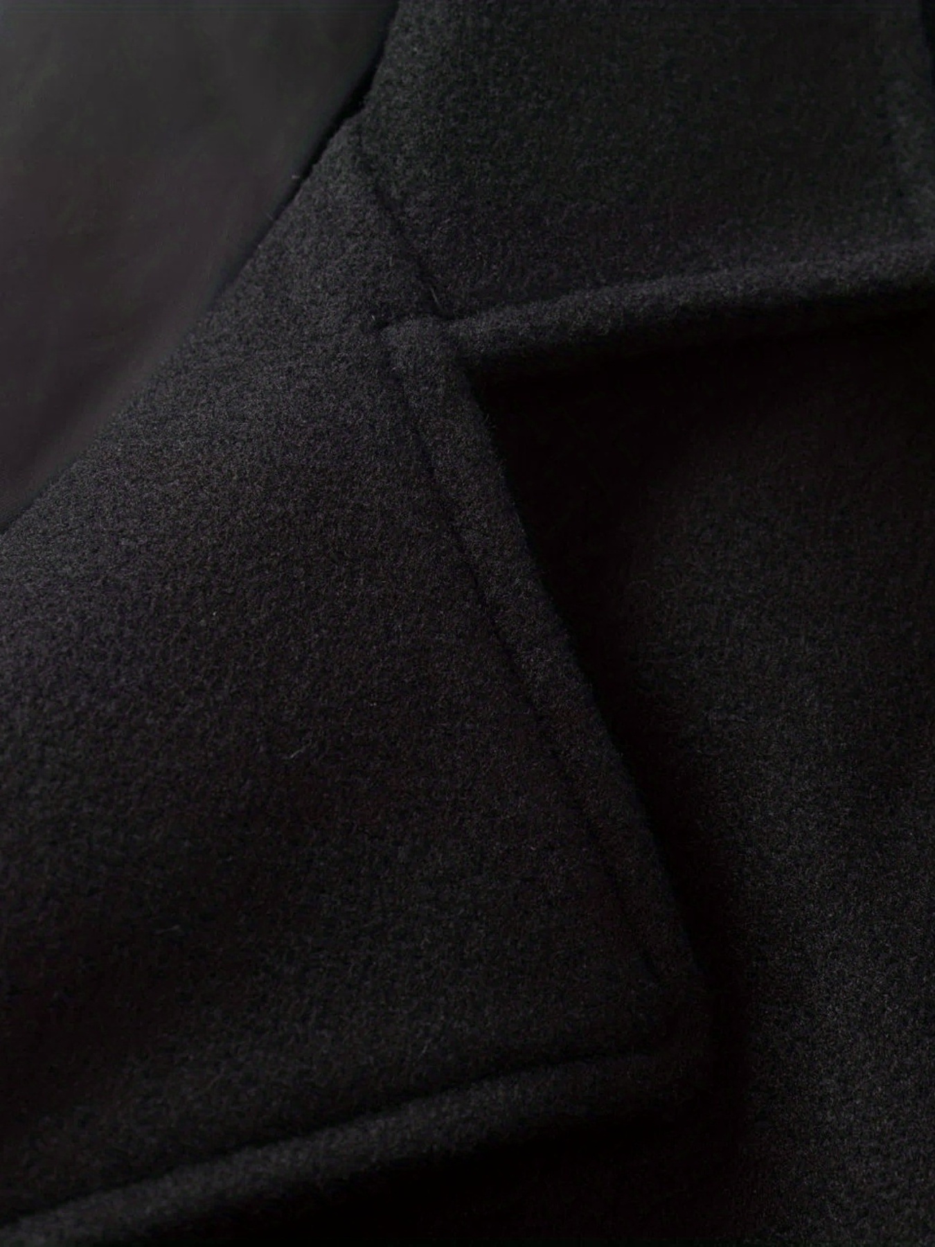 chic elegant double breasted trench coat mens casual lapel flap pocket woolen overcoat for fall winter business details 9